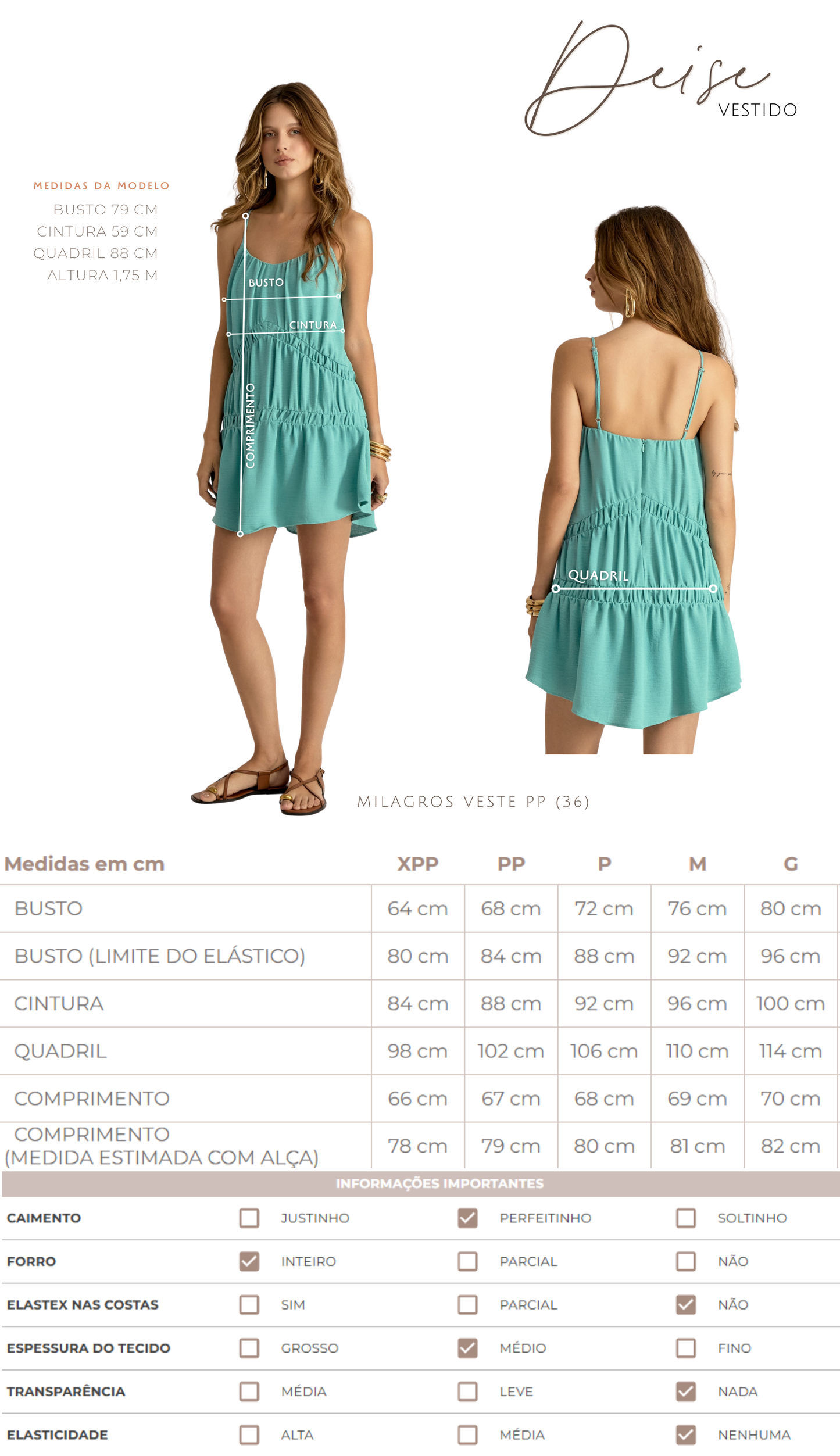 Vestido Deise Manteiga