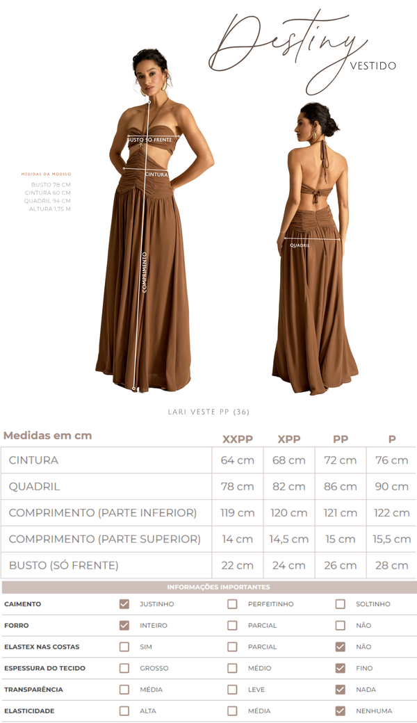 Vestido Longo Festa Crepe Destiny | Laguna