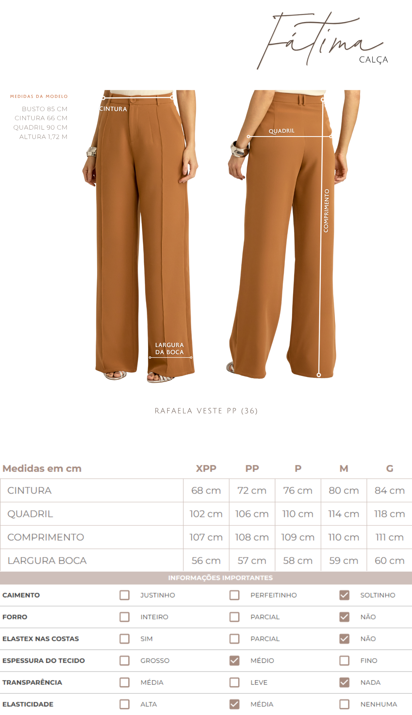 Calça Fátima Mocha