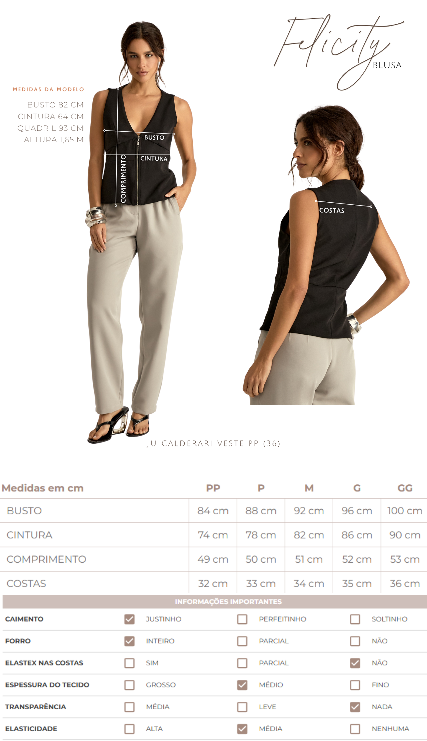 Blusa Felicity Mocha