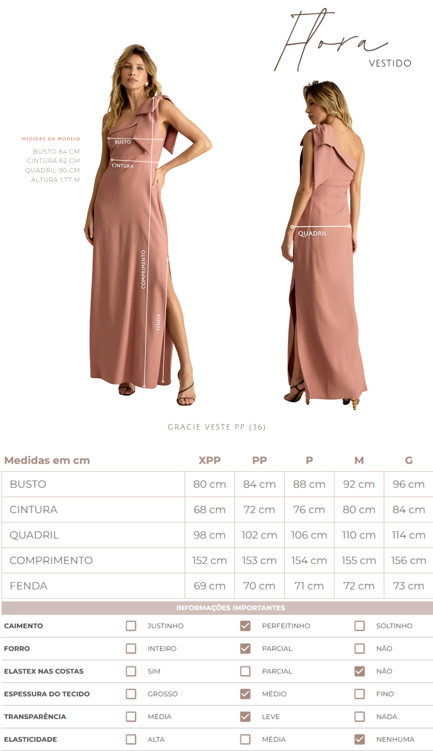 Vestido Longo Poliviscose Flora | Laguna
