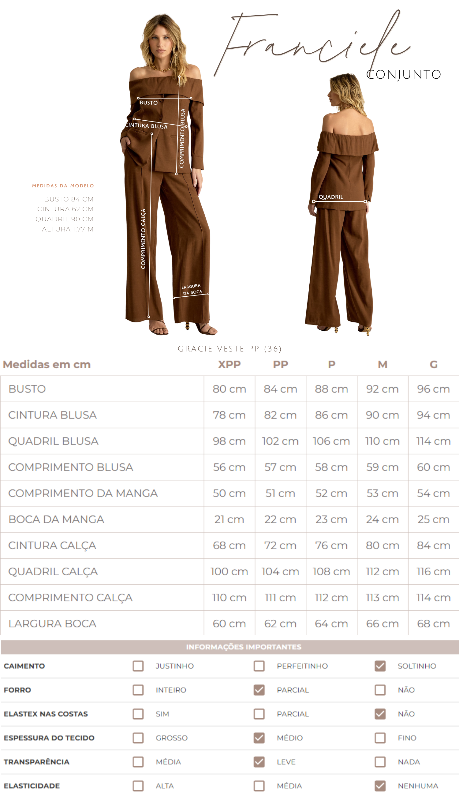 Conjunto Blusa e Calça Linho Franciele | Laguna