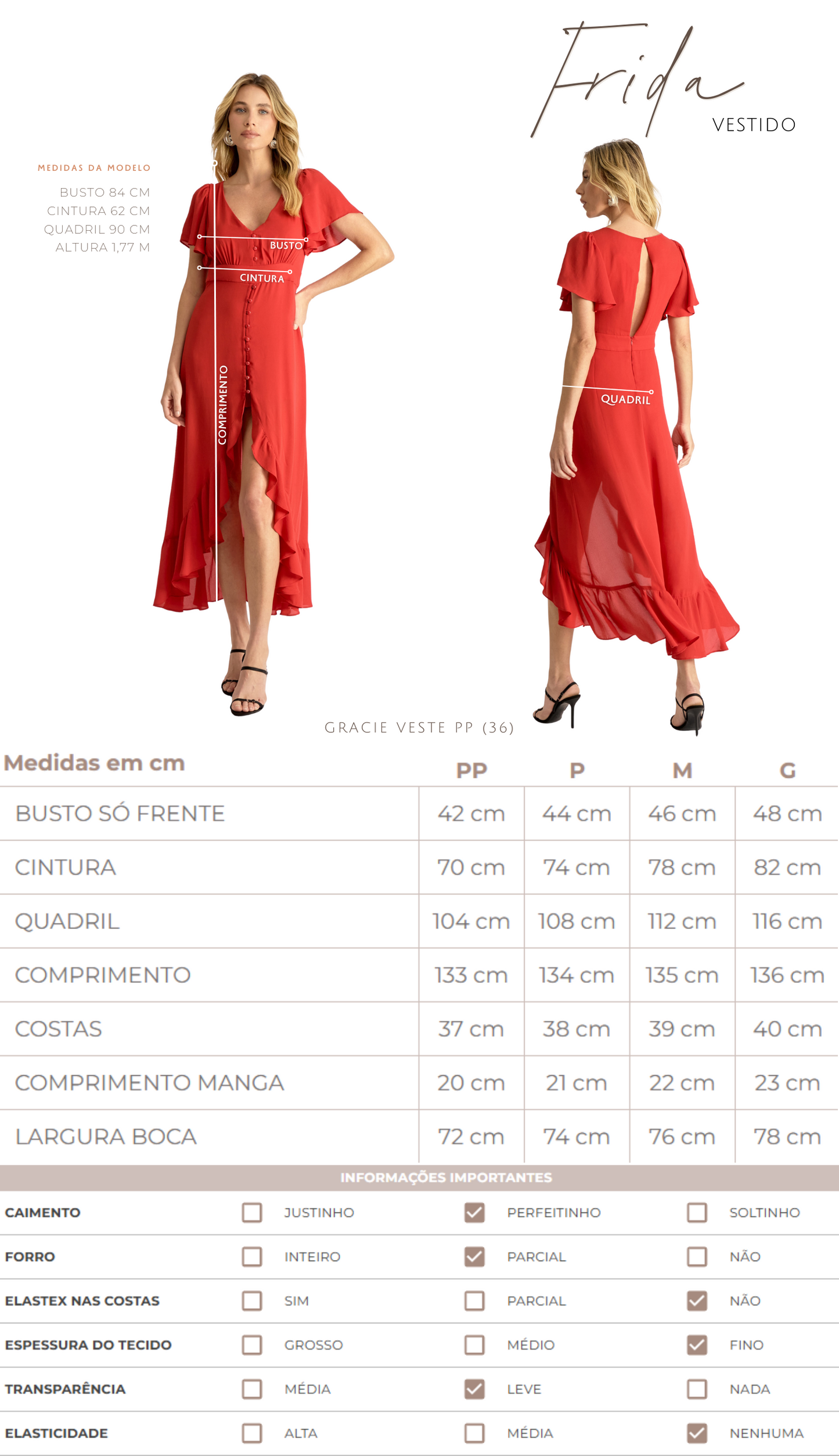 Vestido Frida Pêssego