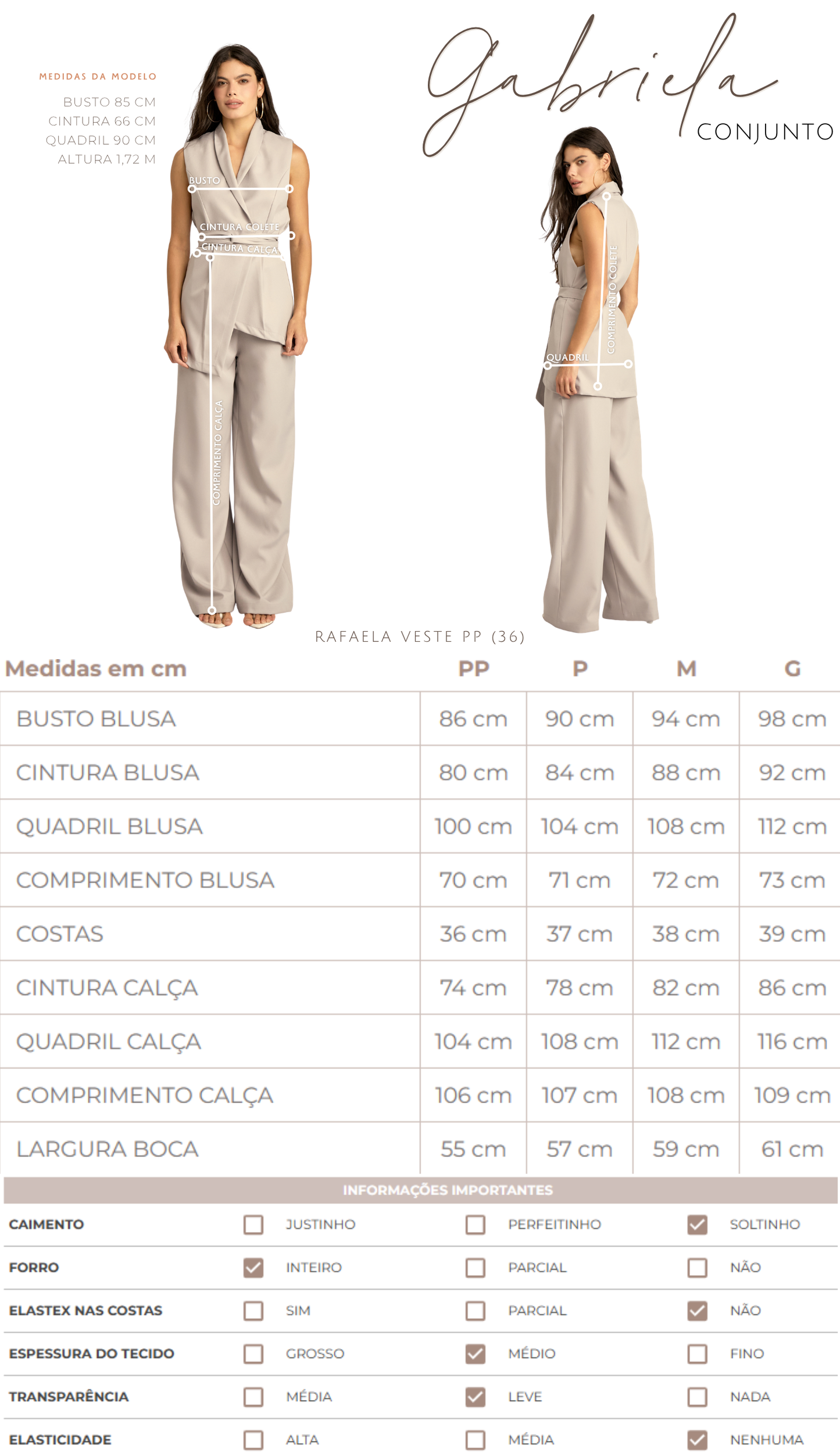 Conjunto Gabriela Café