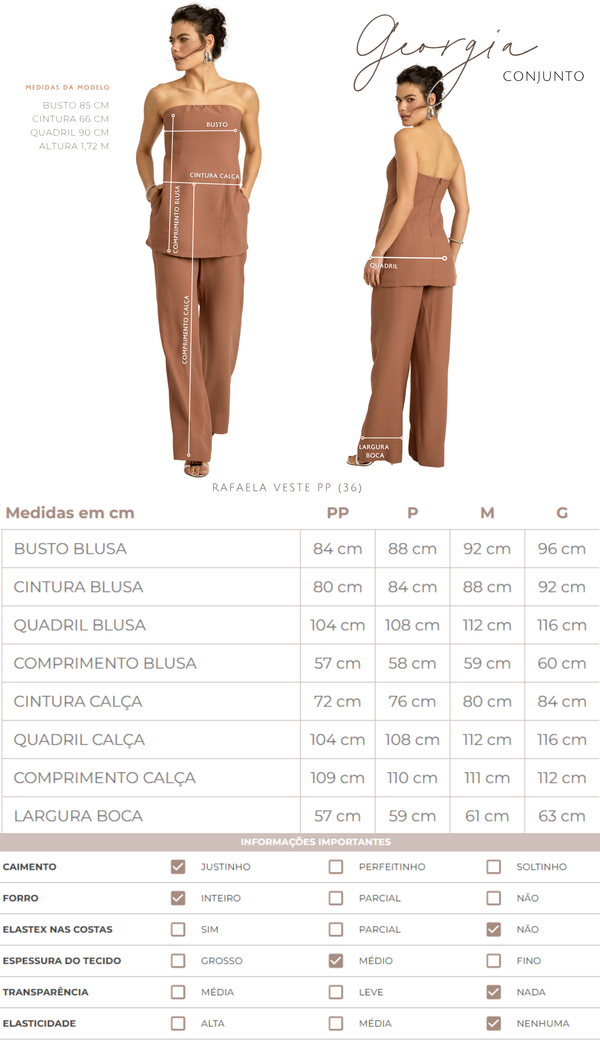 Conjunto Longo Alfaiataria Georgia | Laguna