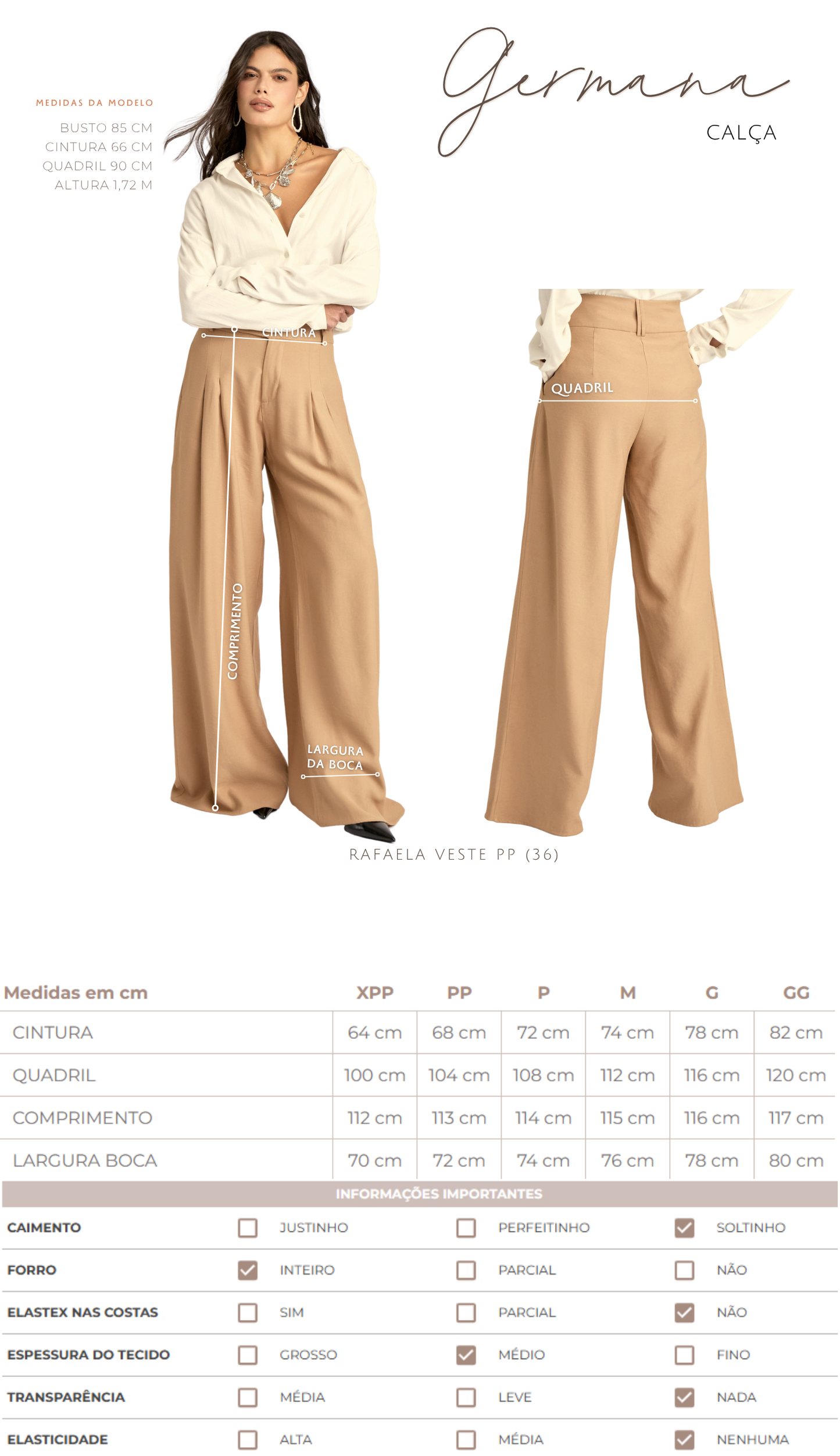 Calça Germana Cinza