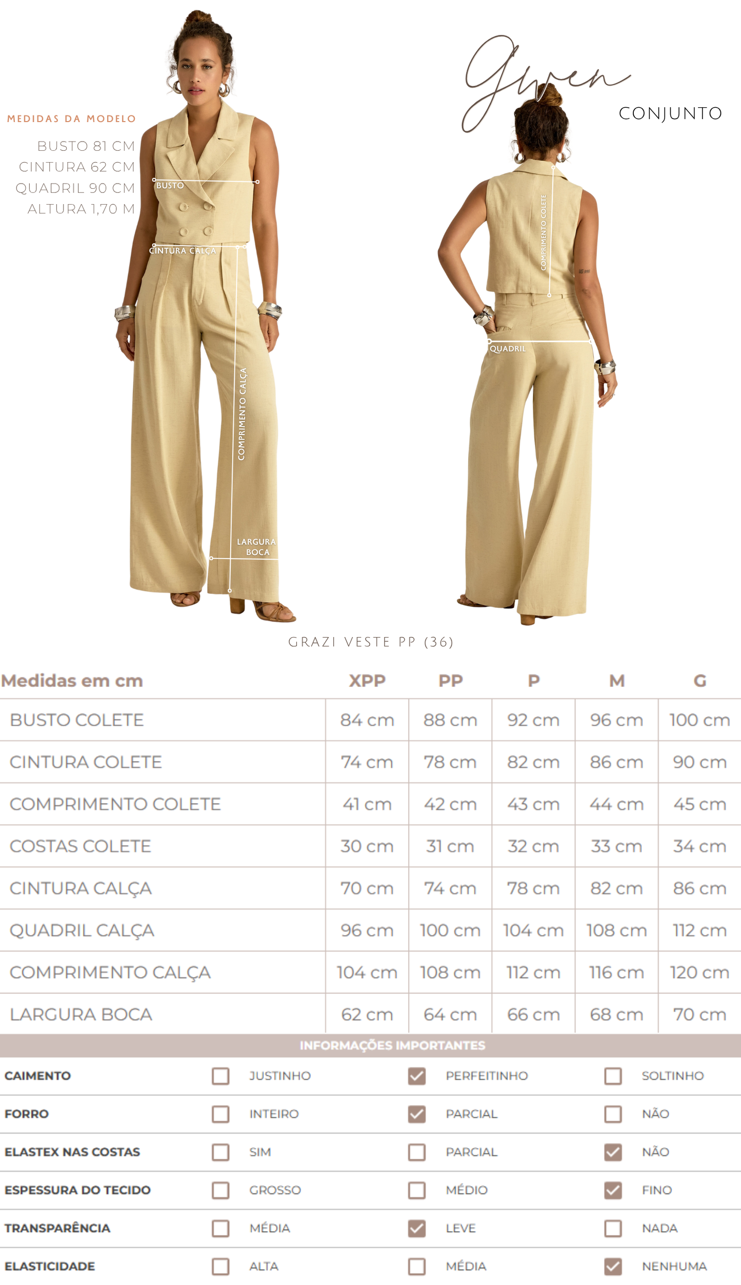 Conjunto Gwen Manteiga