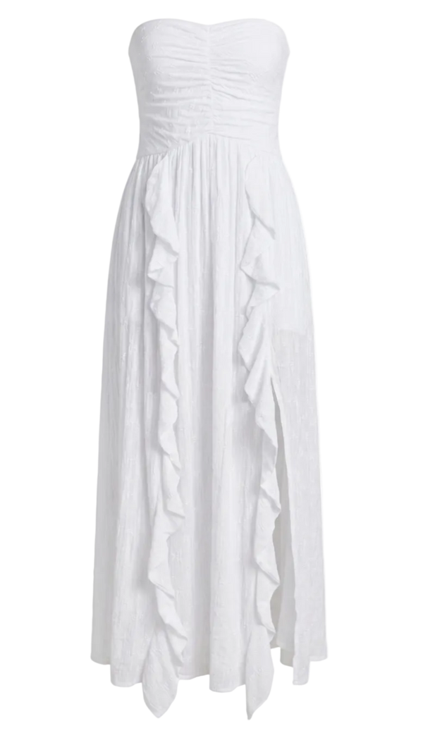 Vestido Longo Malha Beatrice Off White | Laguna