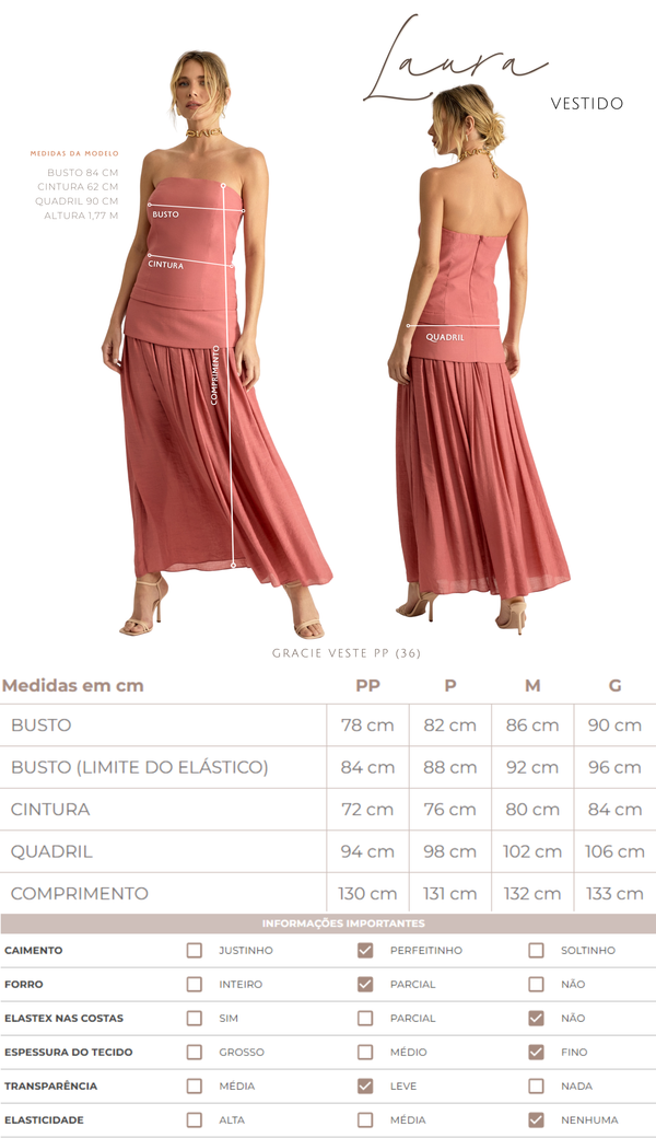 Vestido Longo Poliviscose Laura | Laguna