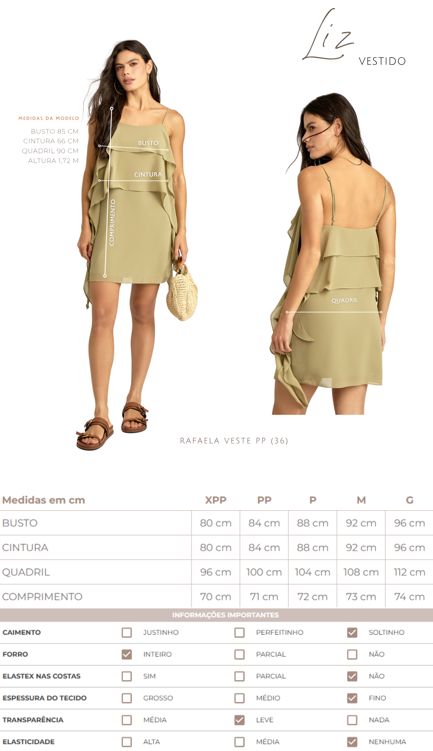 Vestido Liz Azul Piscina