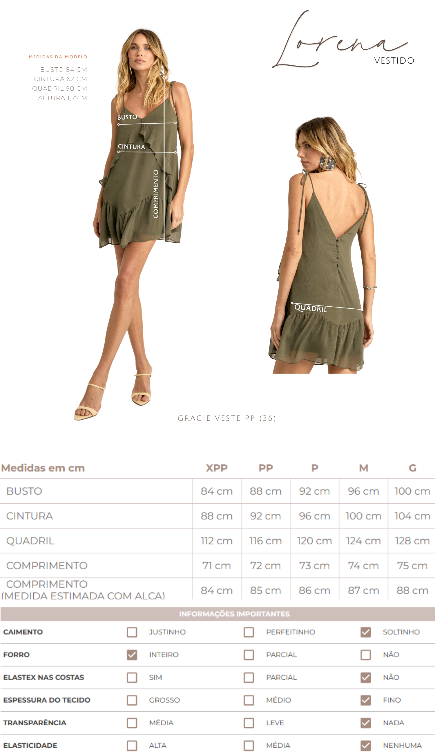 Vestido Curto Crepe Chiffon Lorena | Laguna