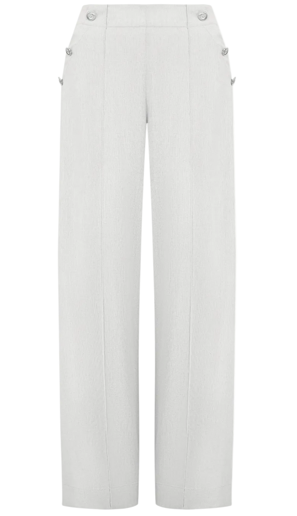 Calça Linho Mayara Off White | Laguna