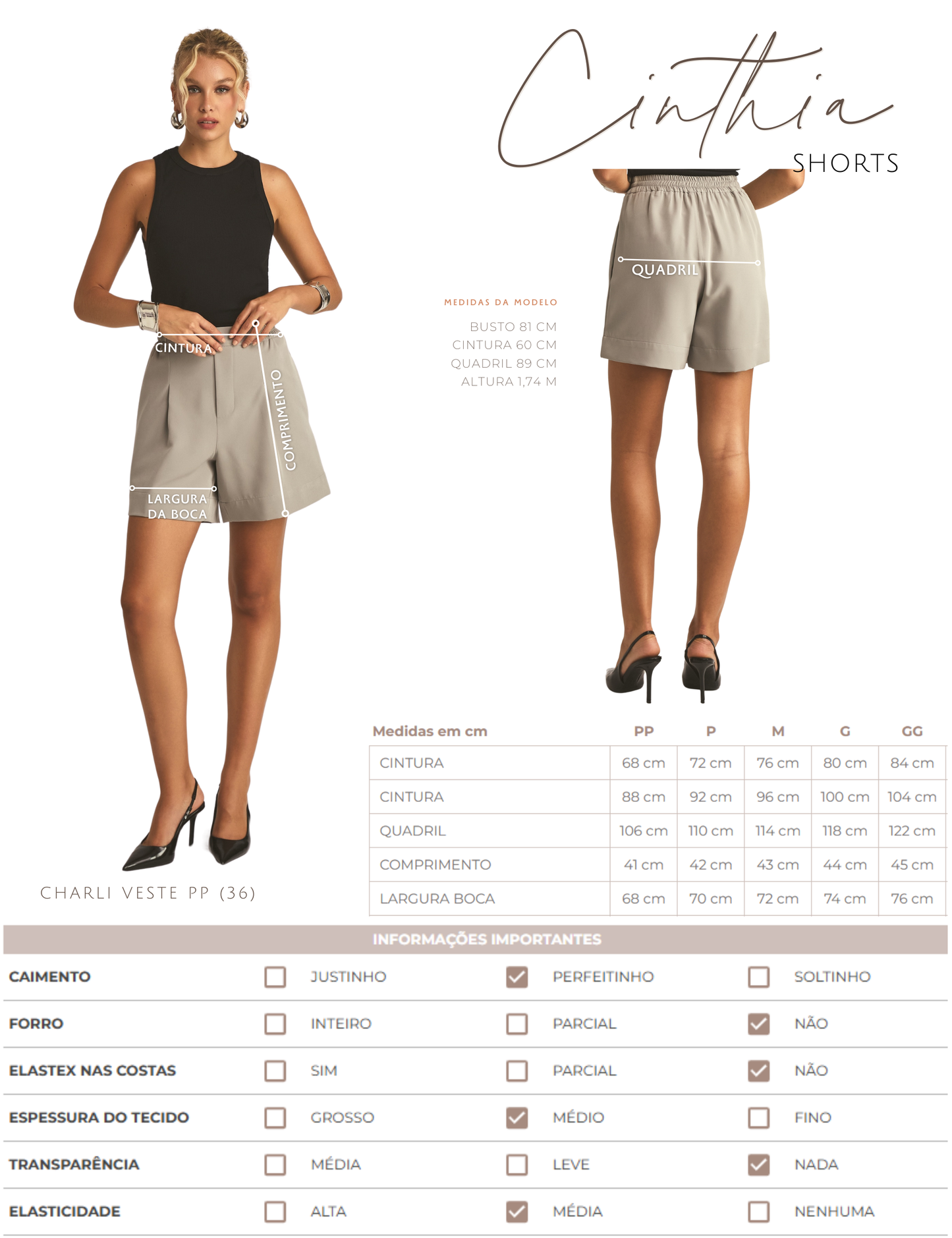Shorts Cinthia Azul