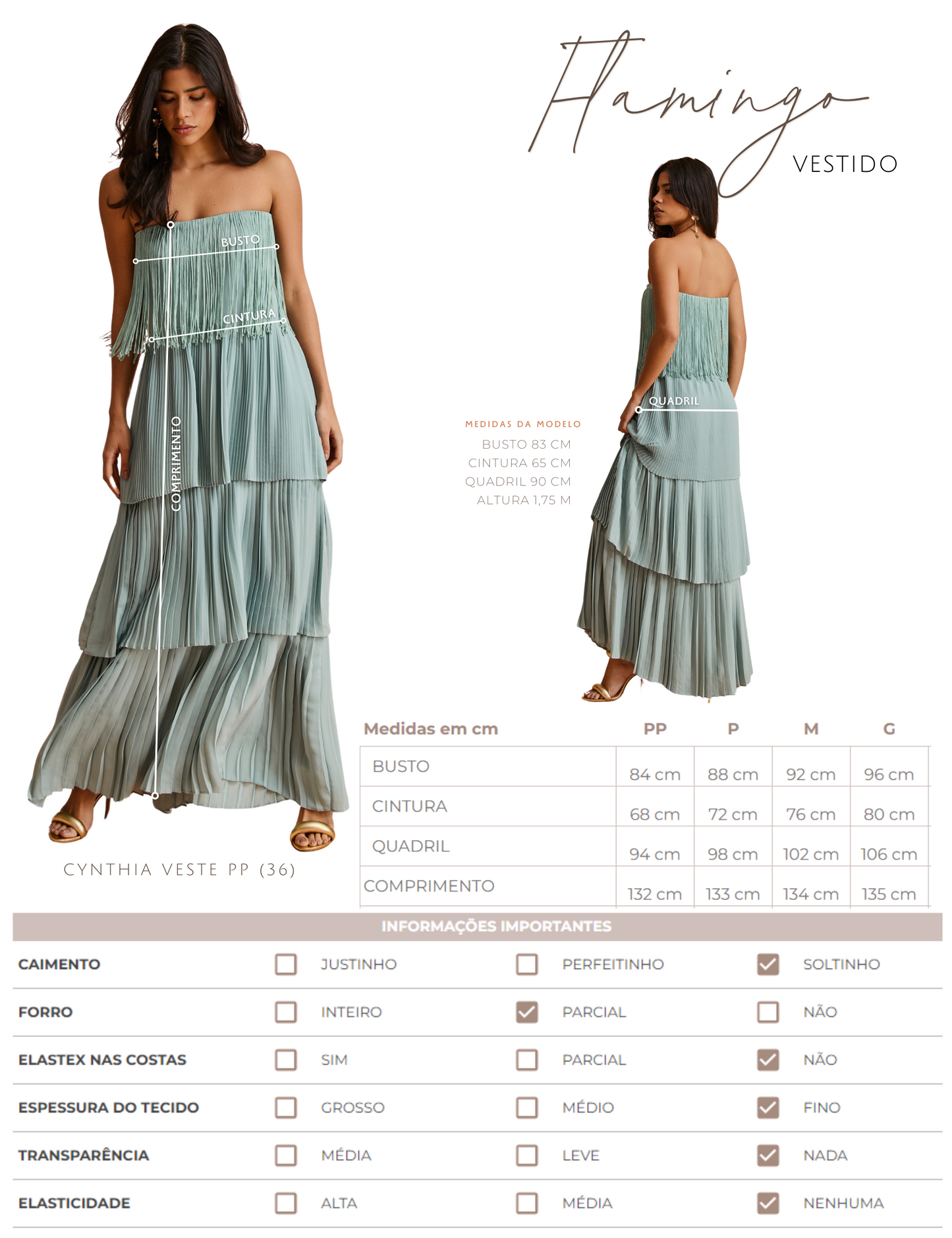 Vestido Flamingo Cereja