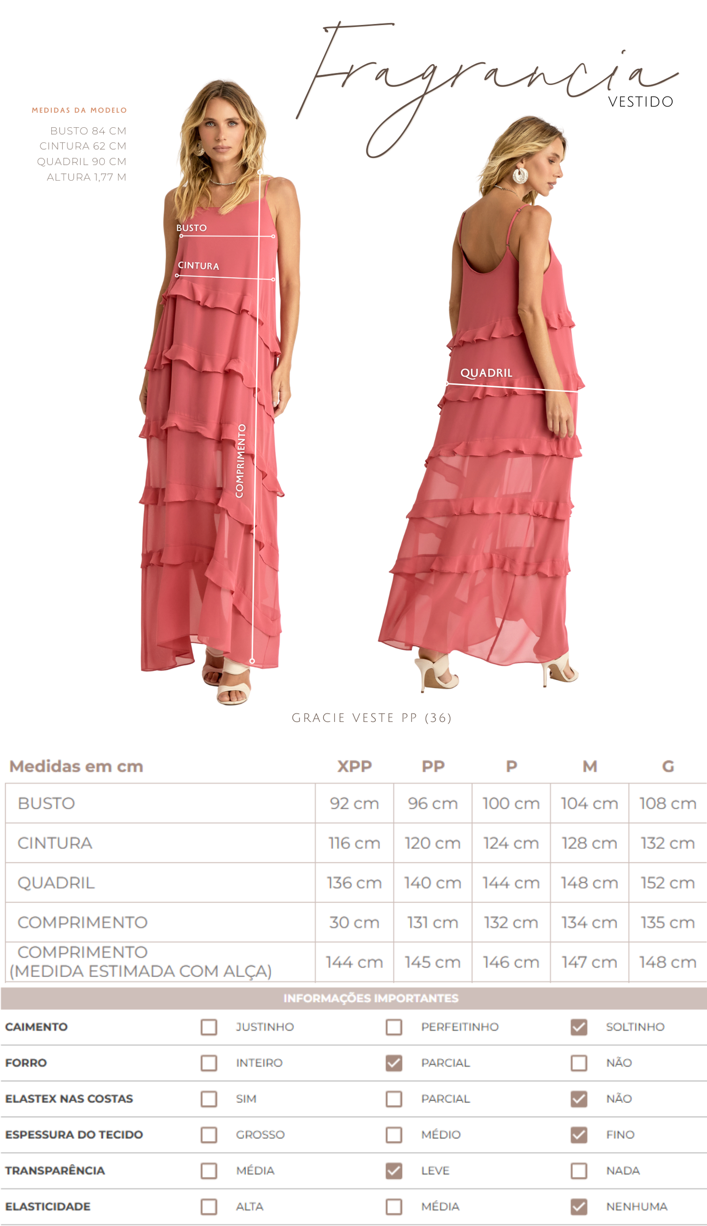 Vestido Fragrância Azul