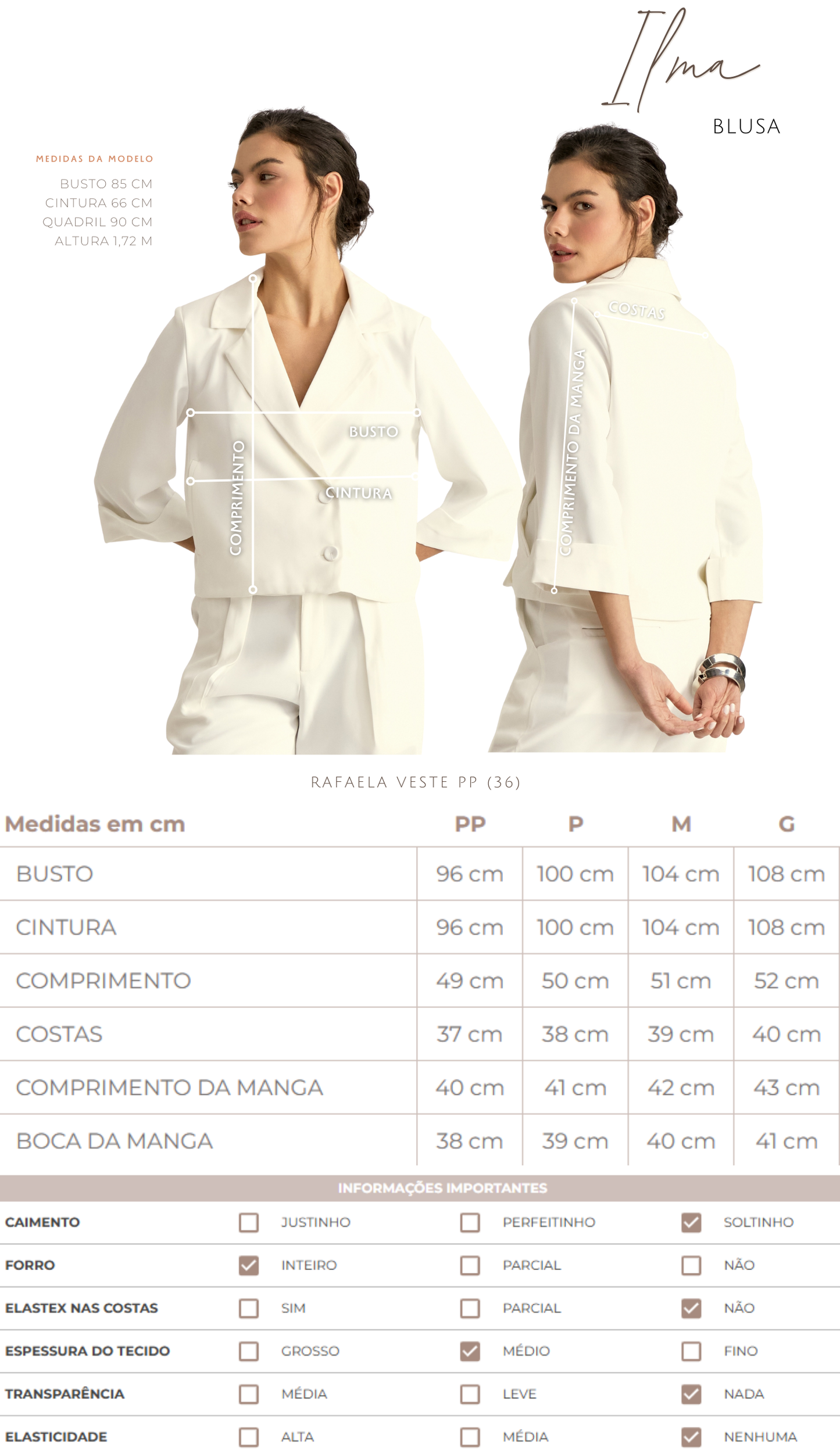 Blusa Ilma Caqui