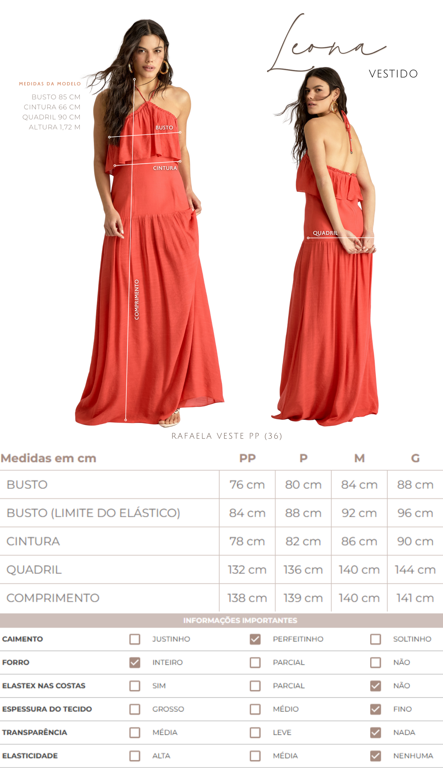 Vestido Leona Cereja