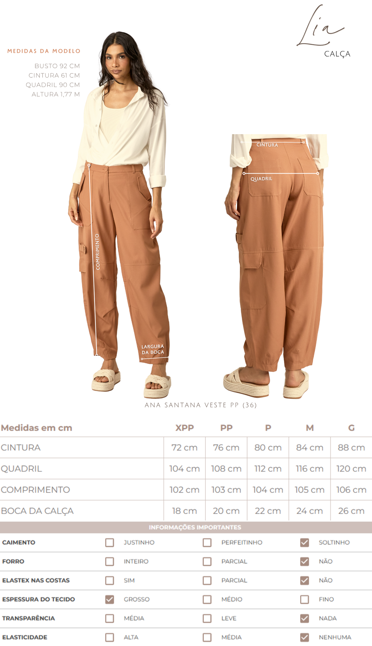 Calça Lia Off White