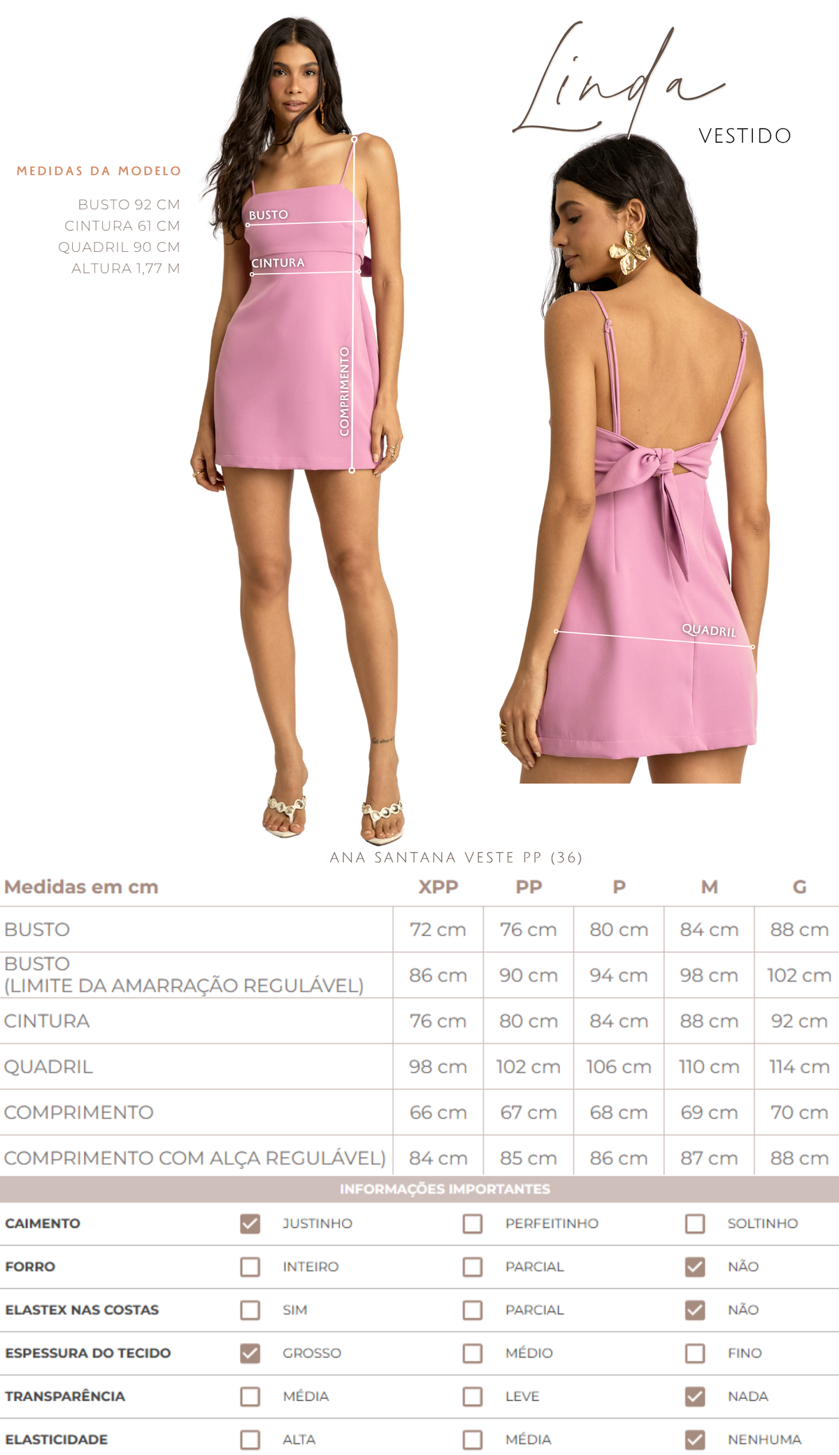 Vestido Linda Natural
