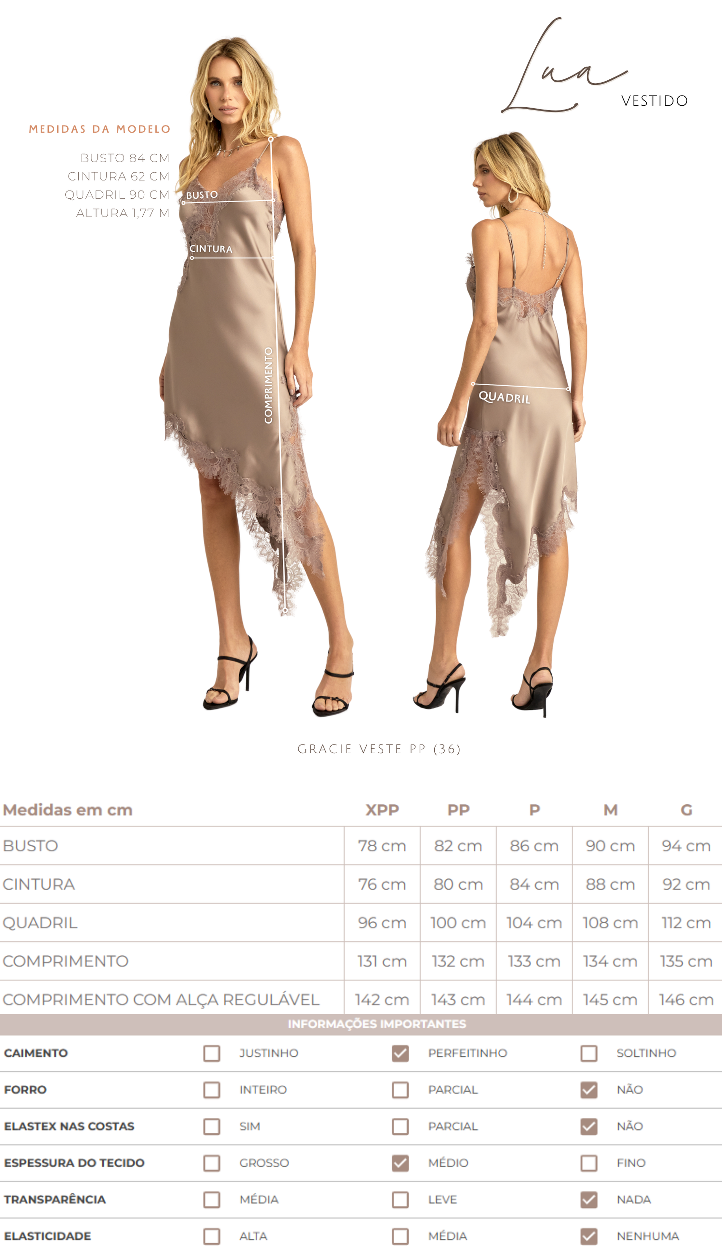 Vestido Lua Cinza