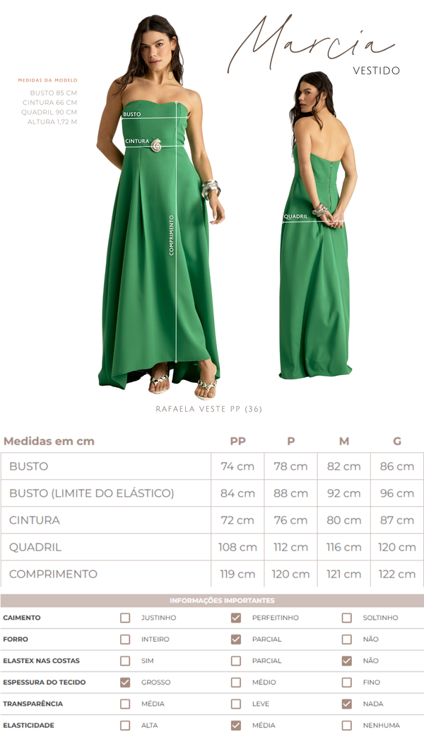 Vestido Longo Crepe de Alfaiataria Márcia | Laguna
