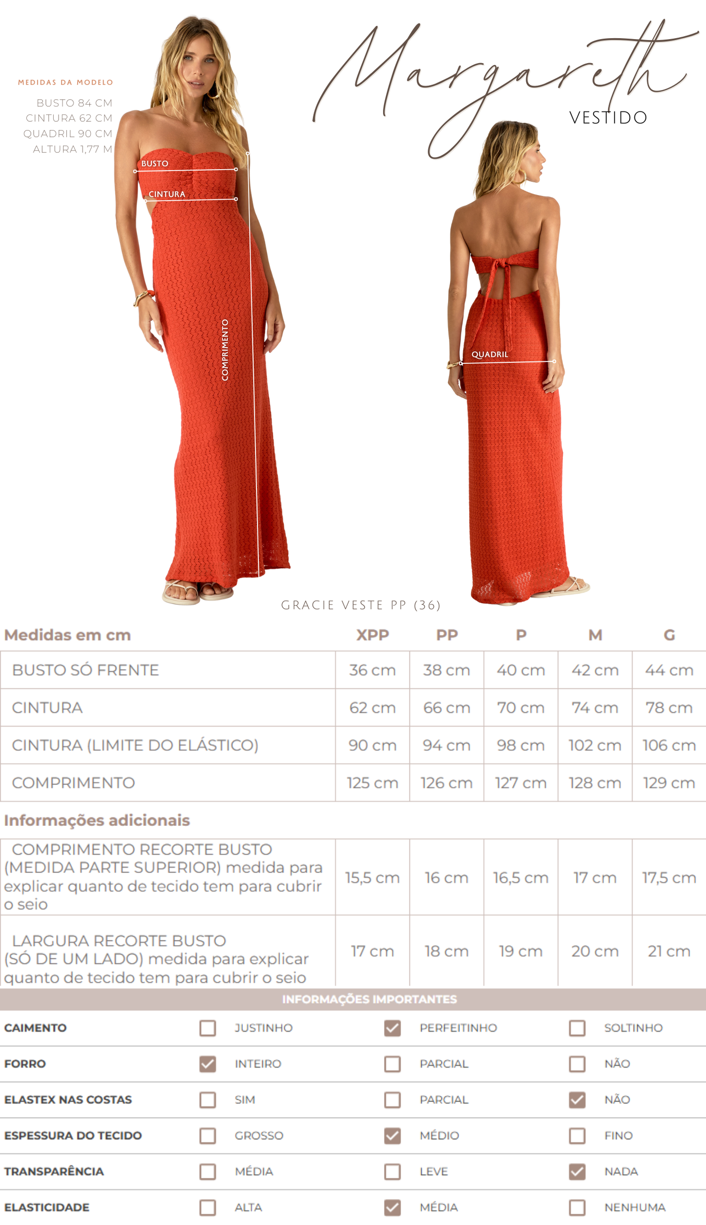 Vestido Margareth Cereja