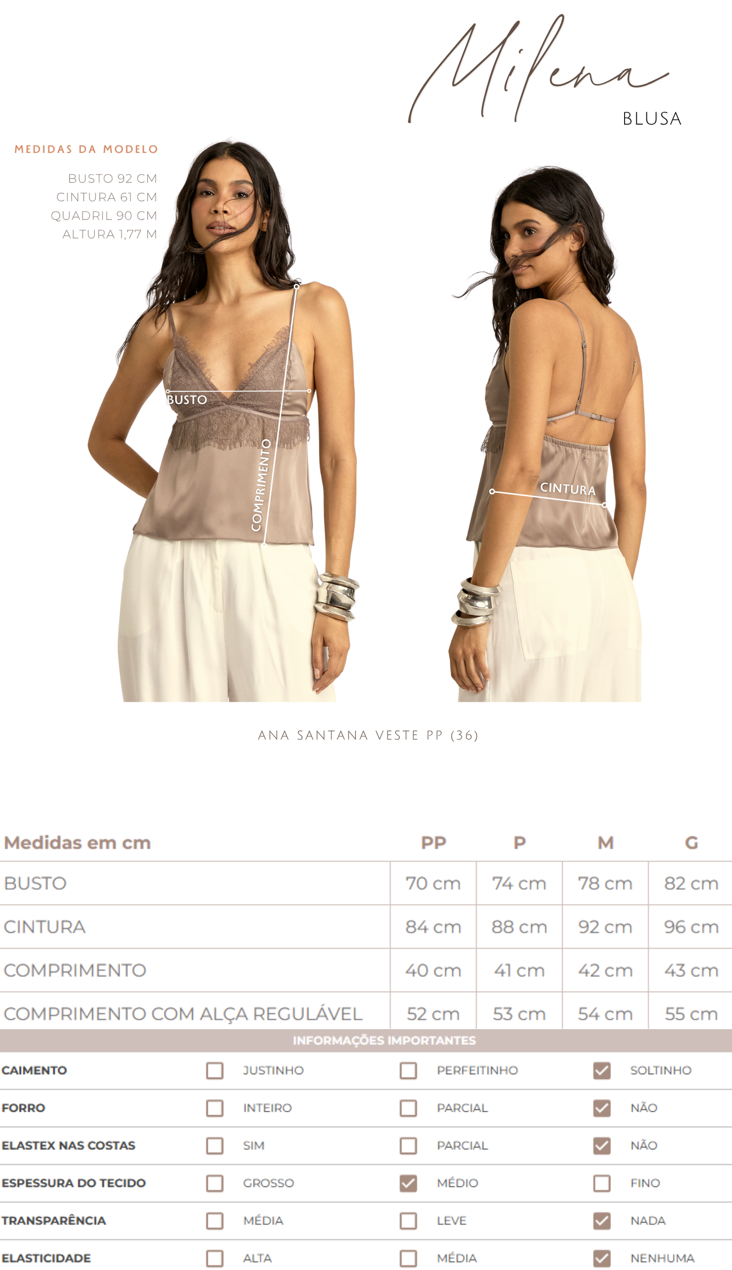 Blusa Milena Preto
