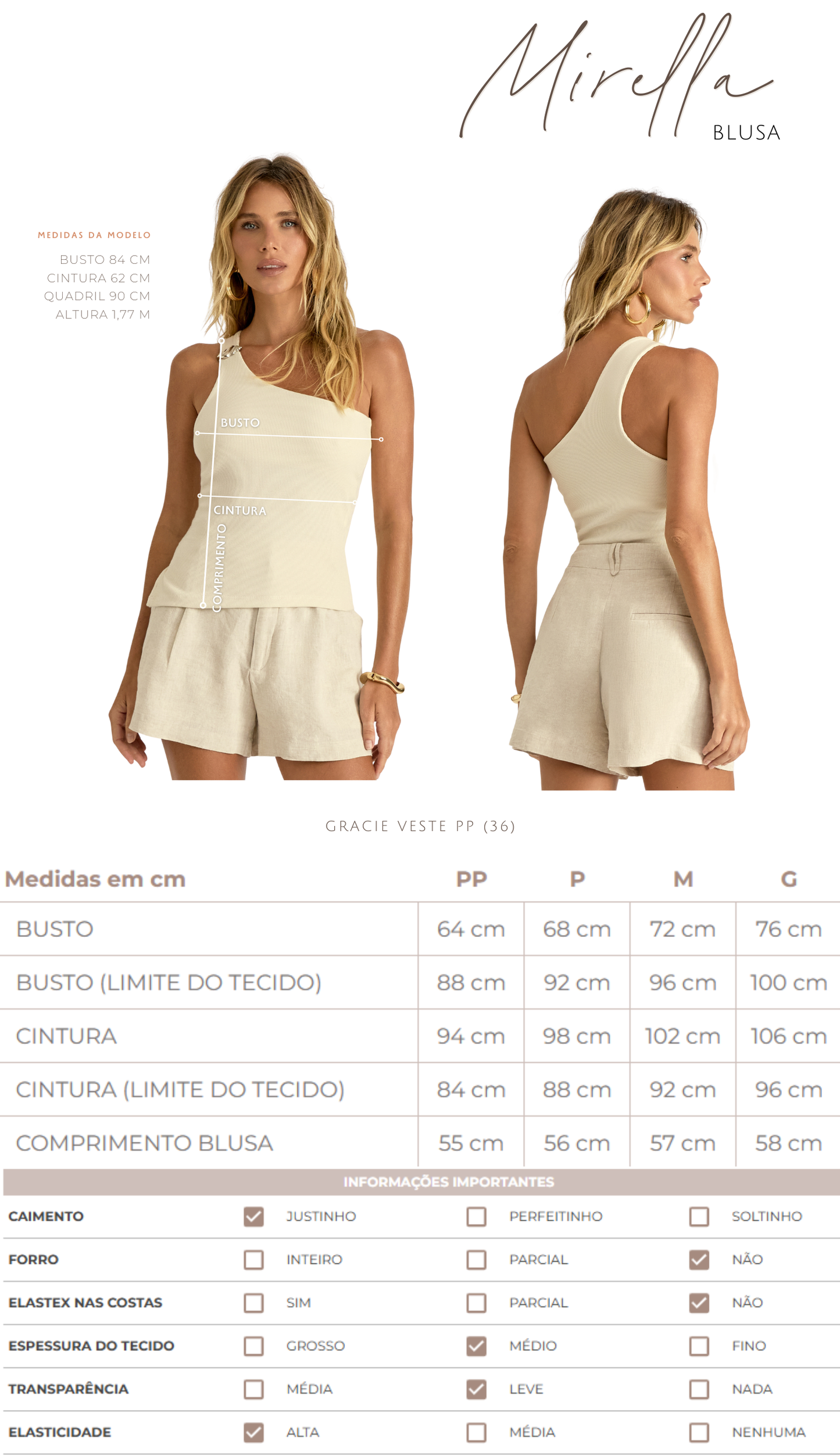 Blusa Mirella Chantilly