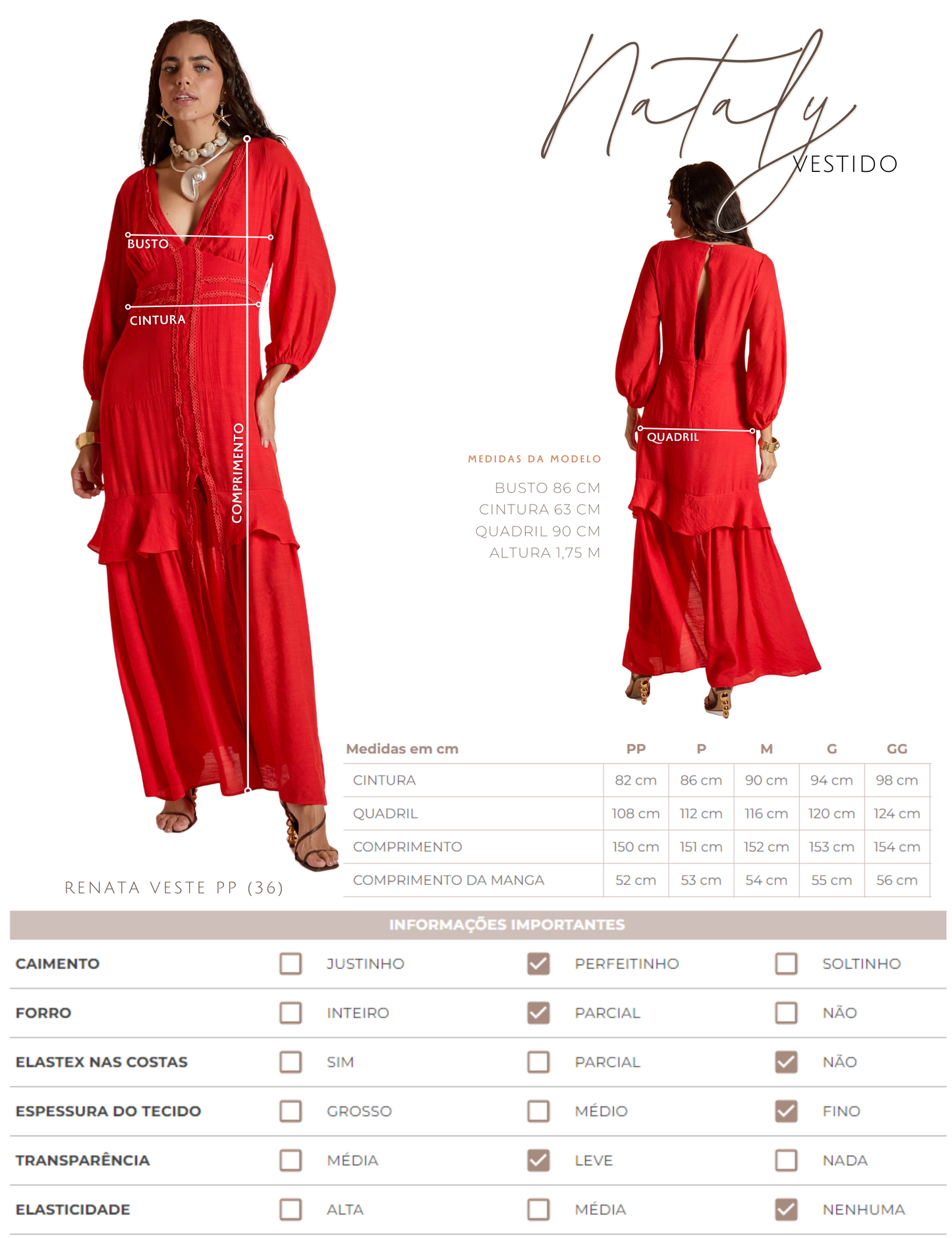 Vestido Nataly Cereja