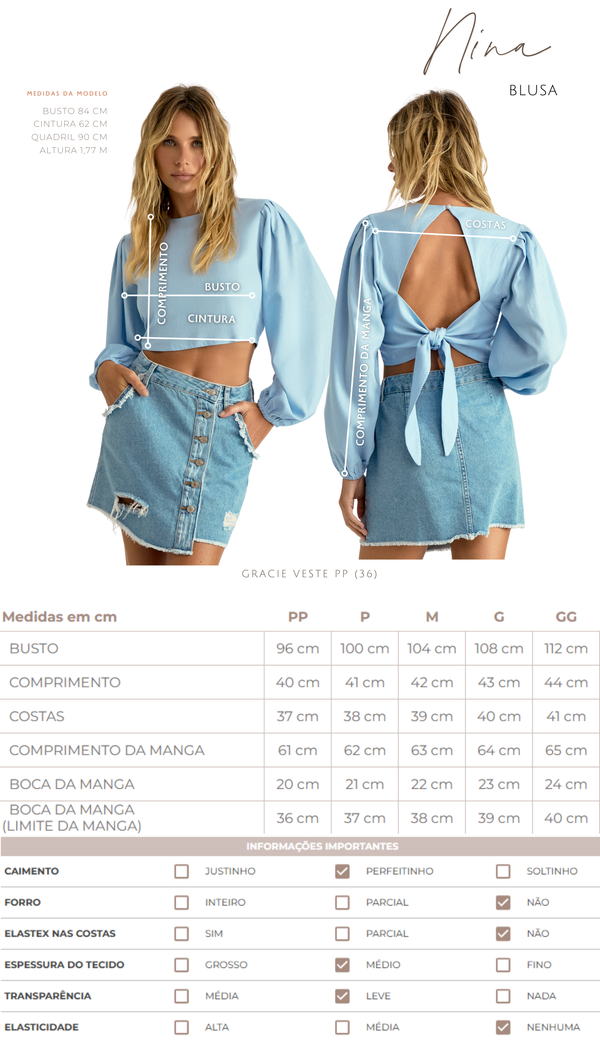 Blusa Linho Nina | Laguna