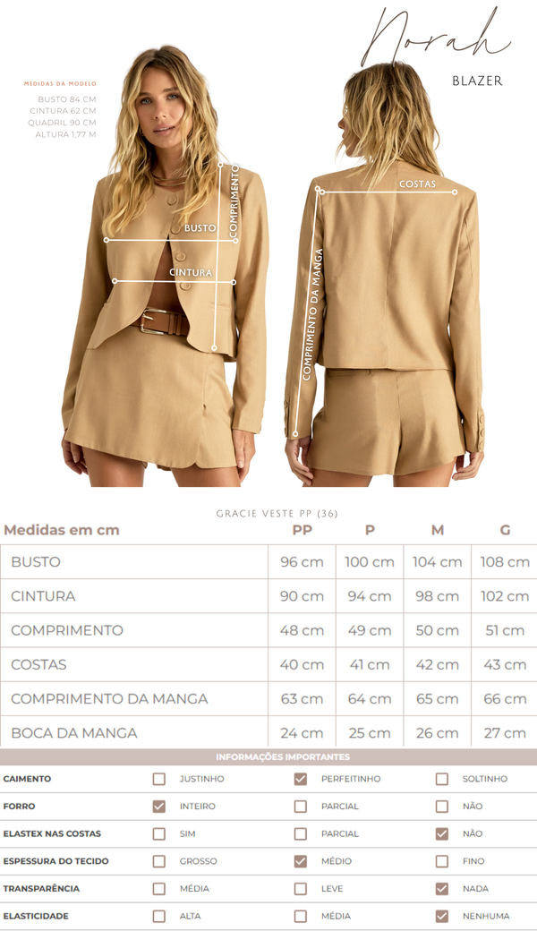 Blazer Linho Norah | Laguna