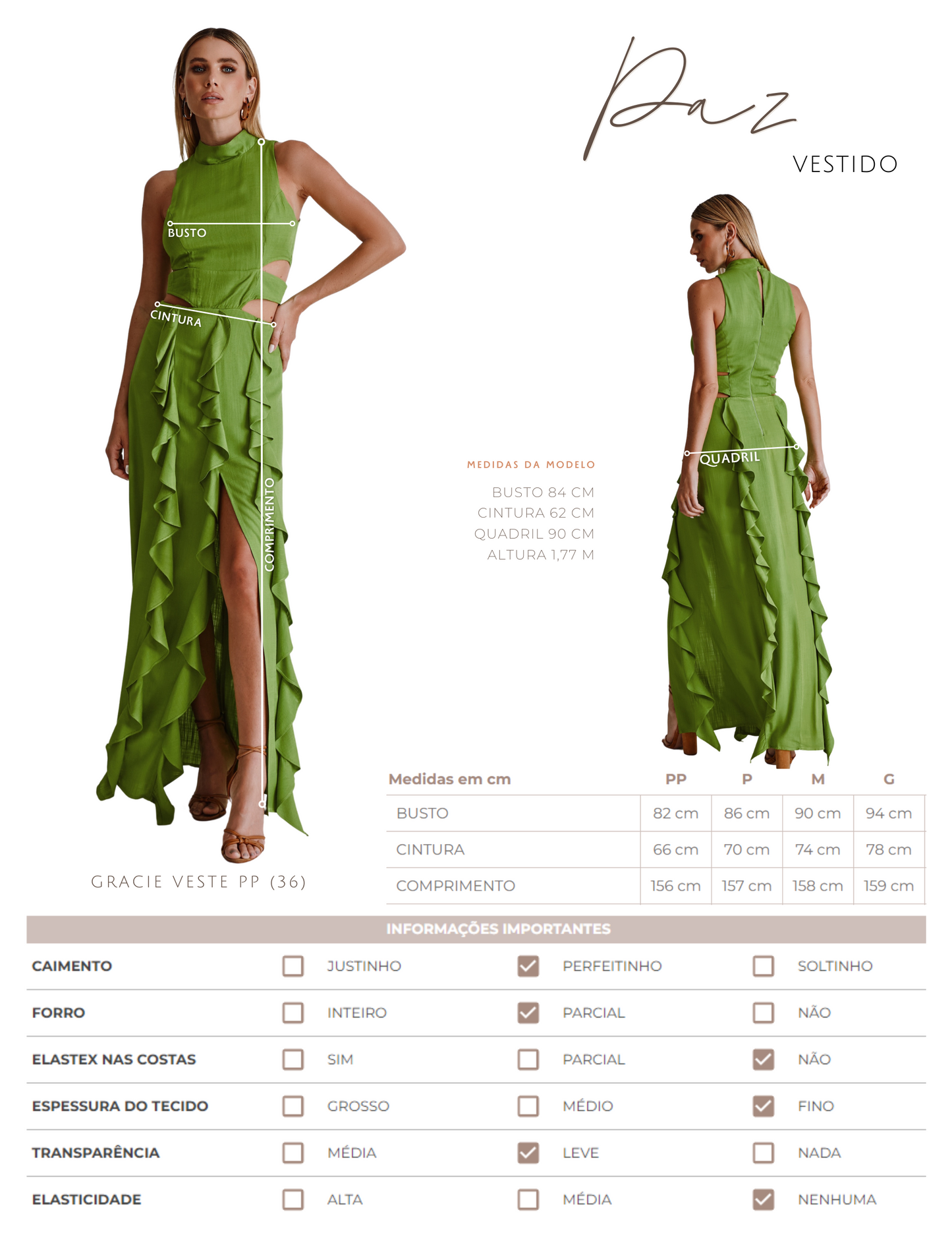 Vestido Paz Off White