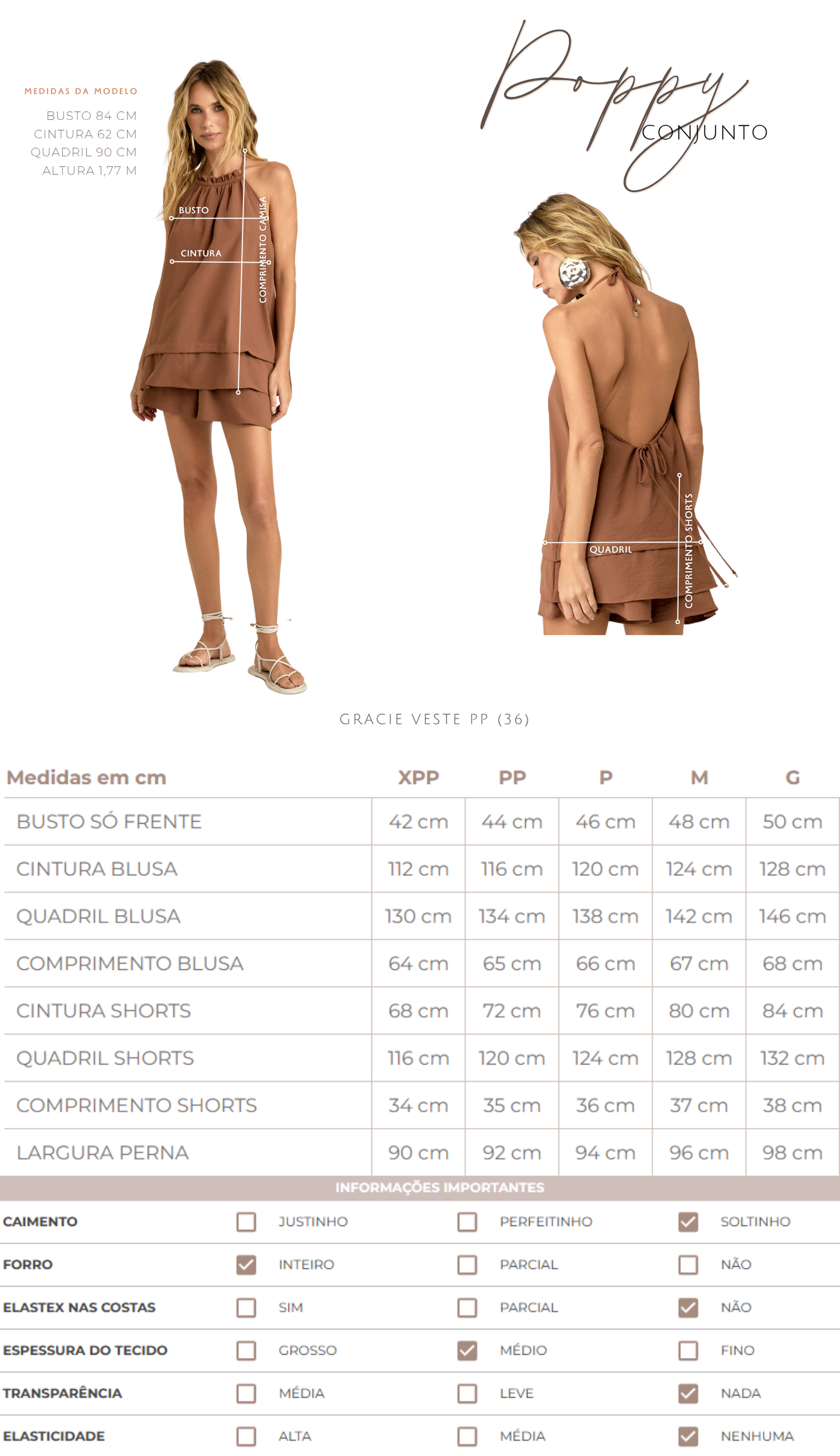 Conjunto Poppy Café