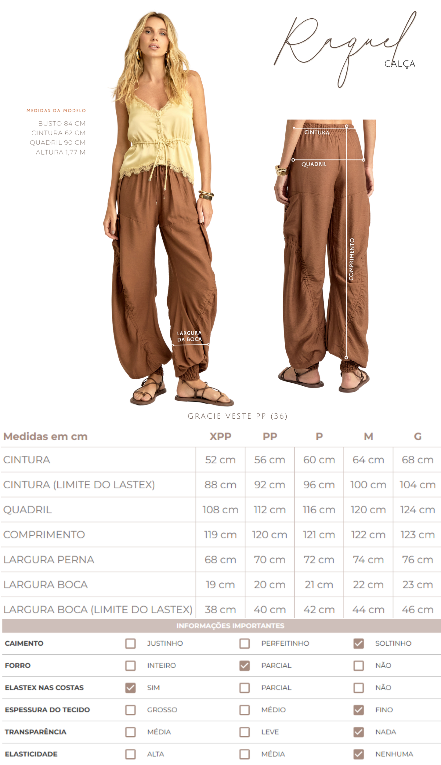 Calça Raquel Natural