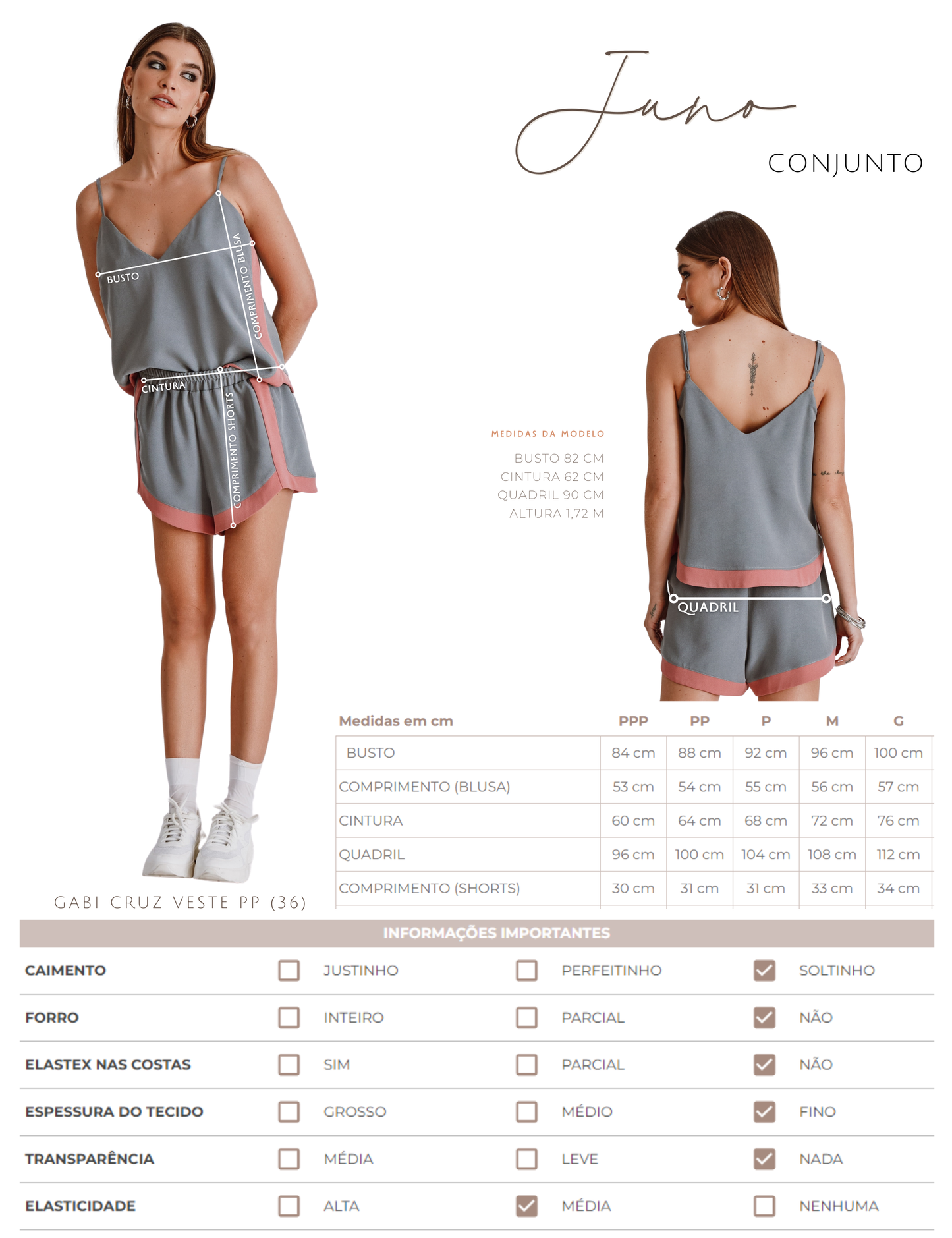 Conjunto Juno Caqui/chantilly