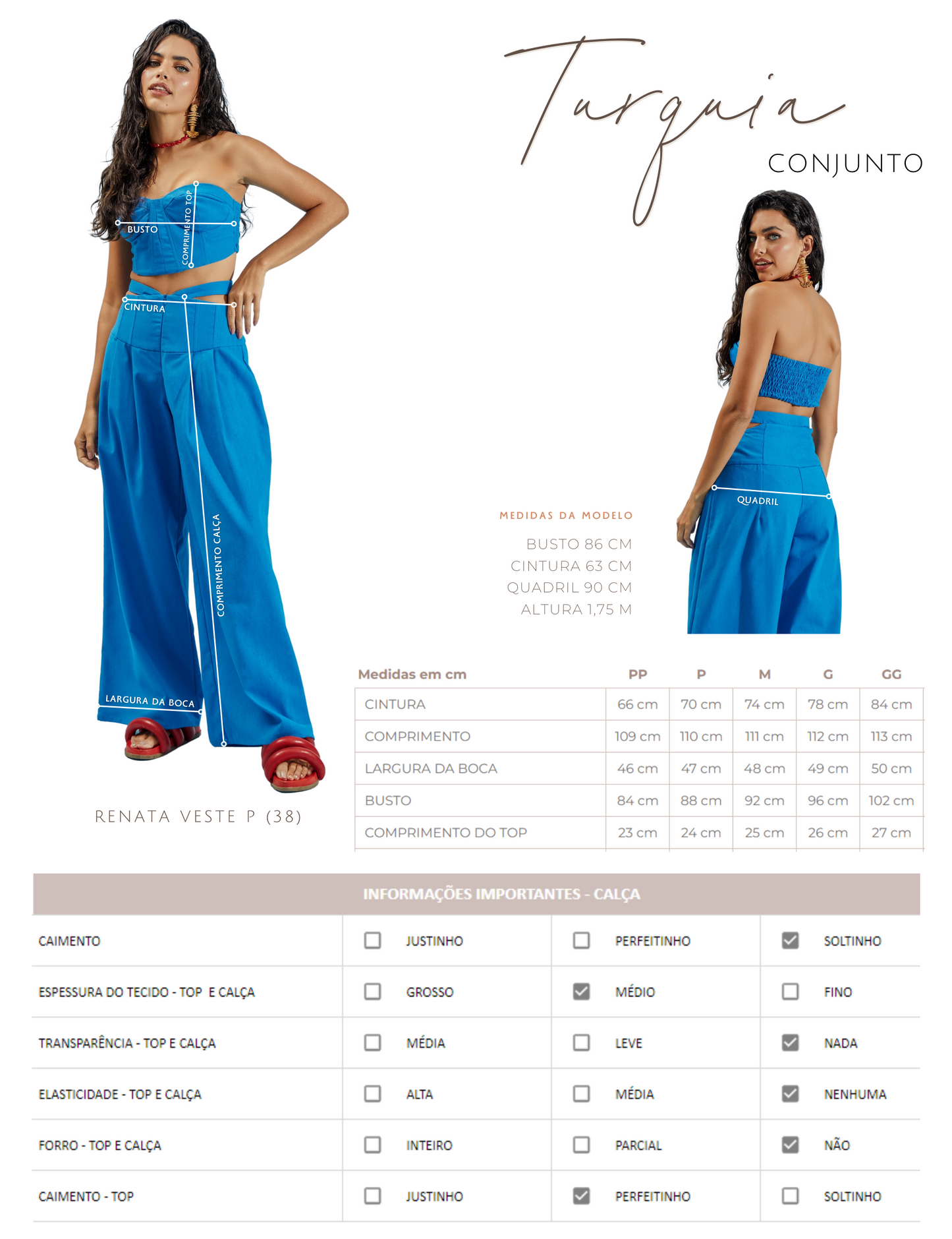 Conjunto Turquia Preto