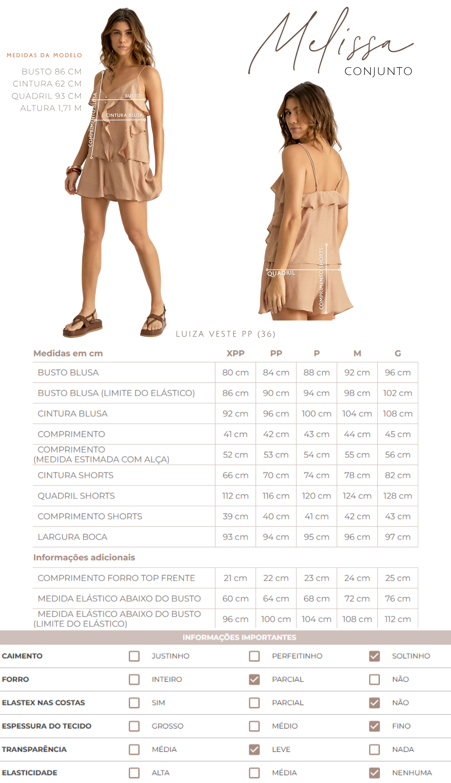 Conjunto Melissa Azul