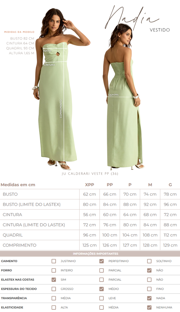 Vestido Longo em Linho Revestido Nádia | Laguna