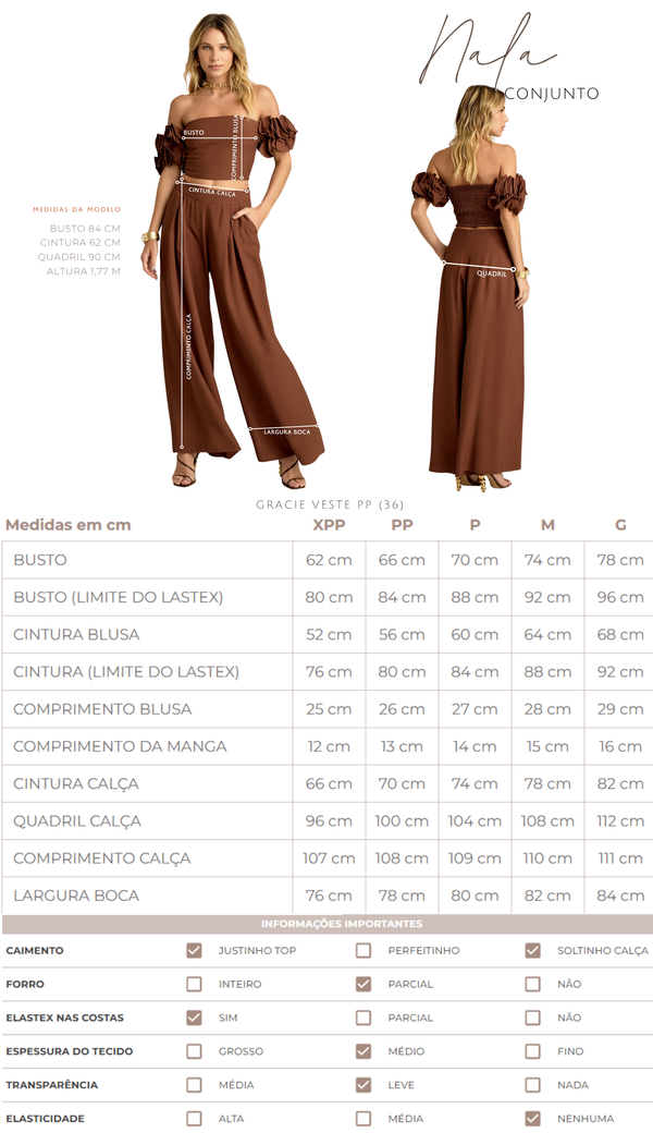 Conjunto Sarja de Alfaiataria Nala | Laguna