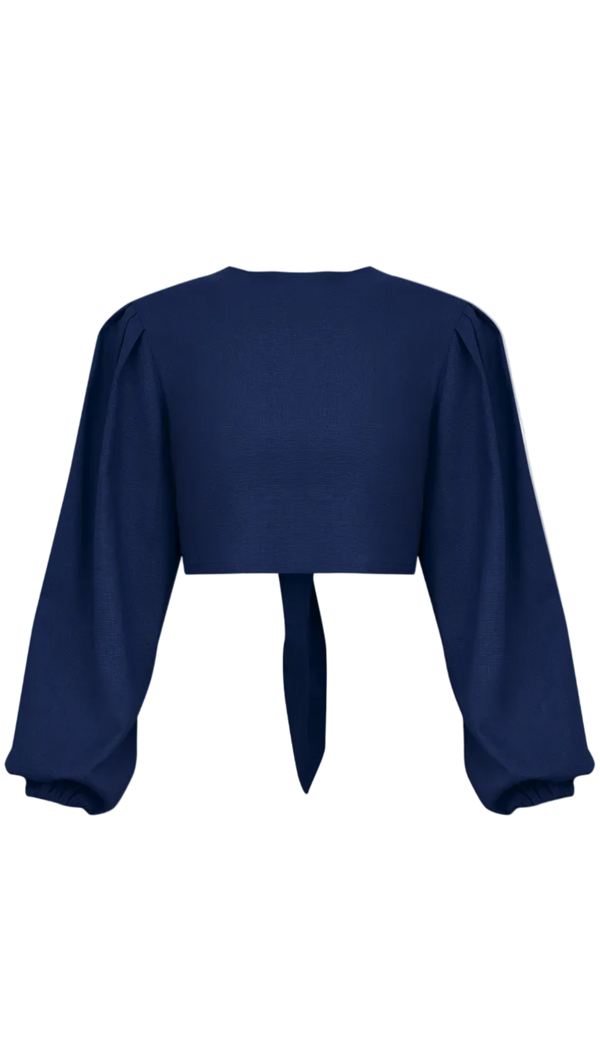Blusa Linho Nina Marinho | Laguna