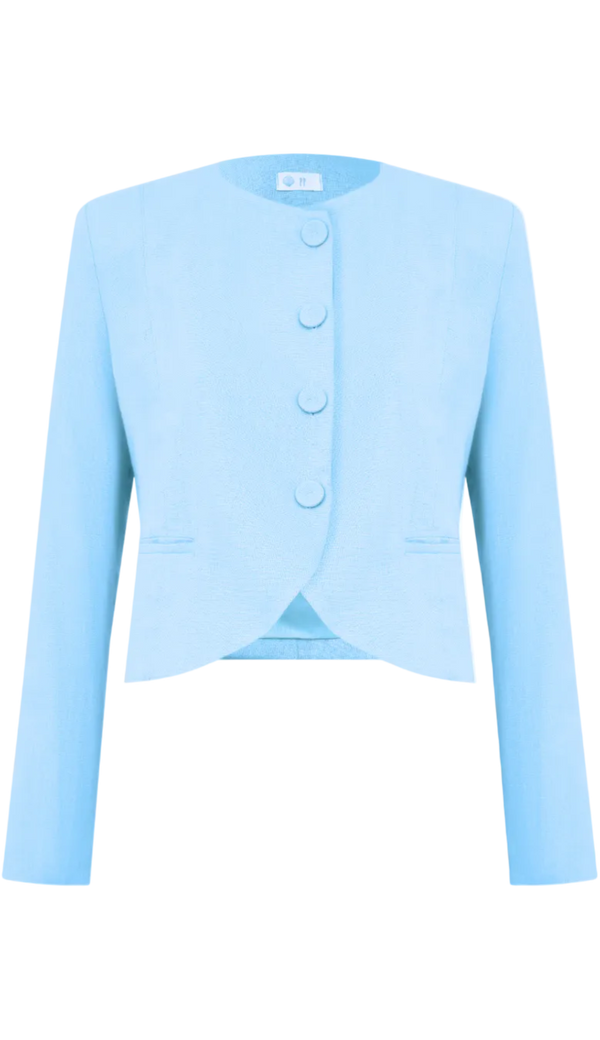 Blazer Linho Norah Azul Claro | Laguna