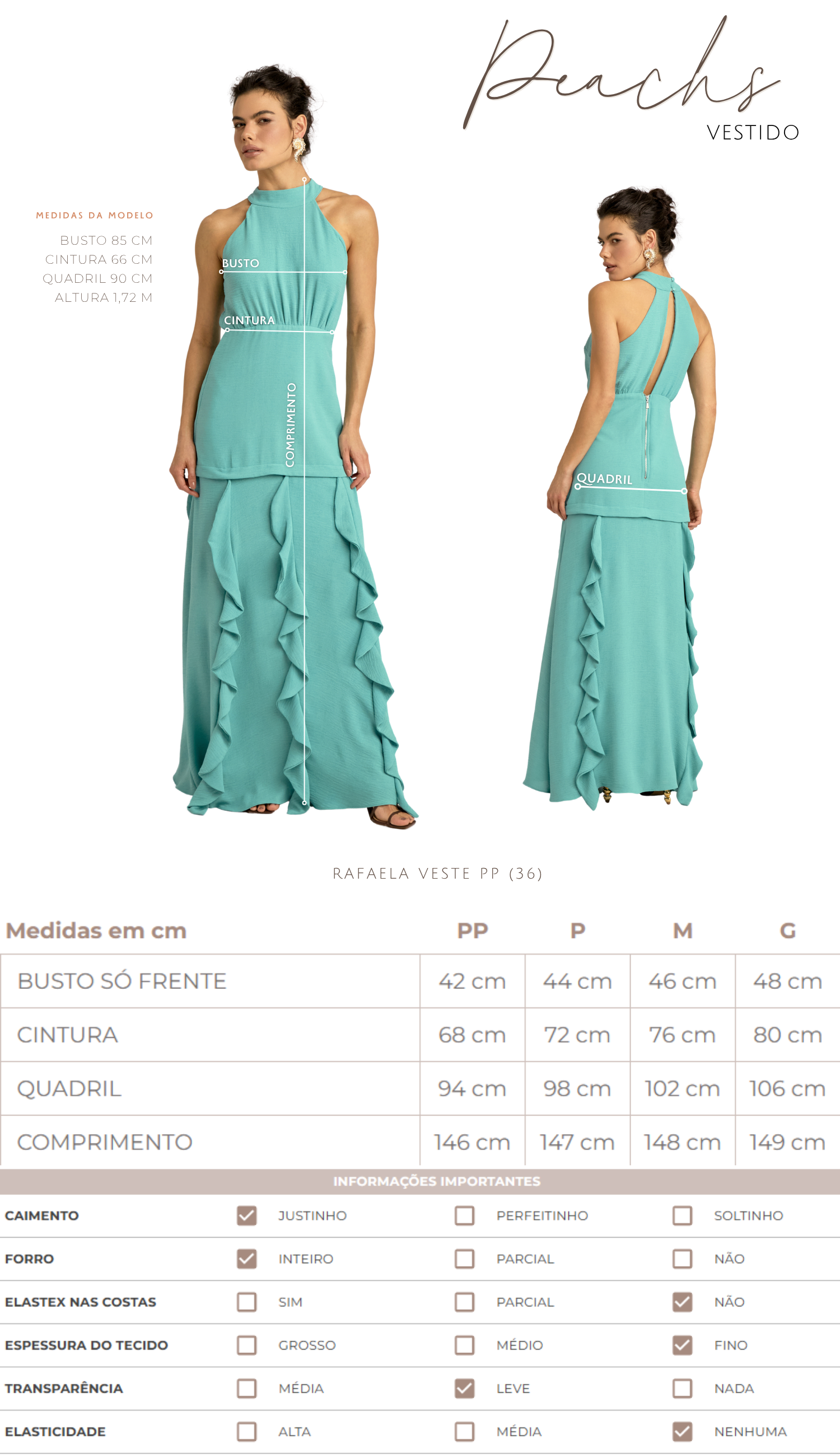 Vestido Festa Longo Crepe Texturizado Peaches | Laguna