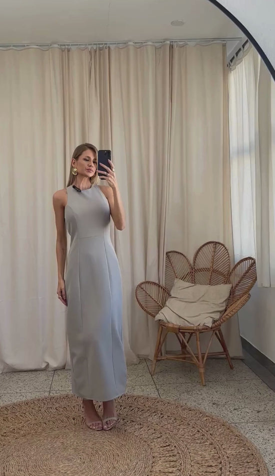 Vestido Longuete Crepe Penn | Laguna