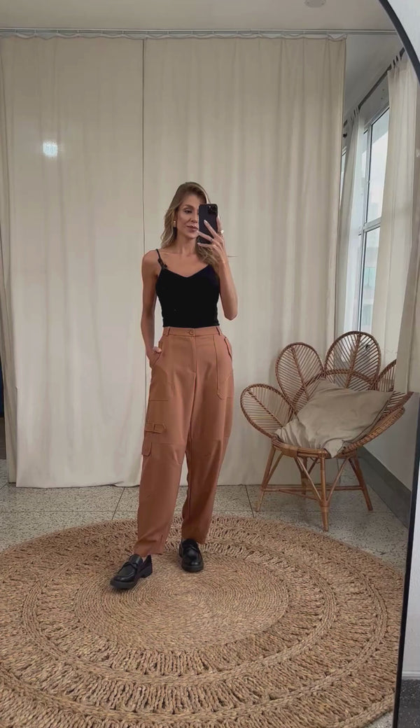 Calça Cargo Alfaiataria Balloon Lia | Laguna