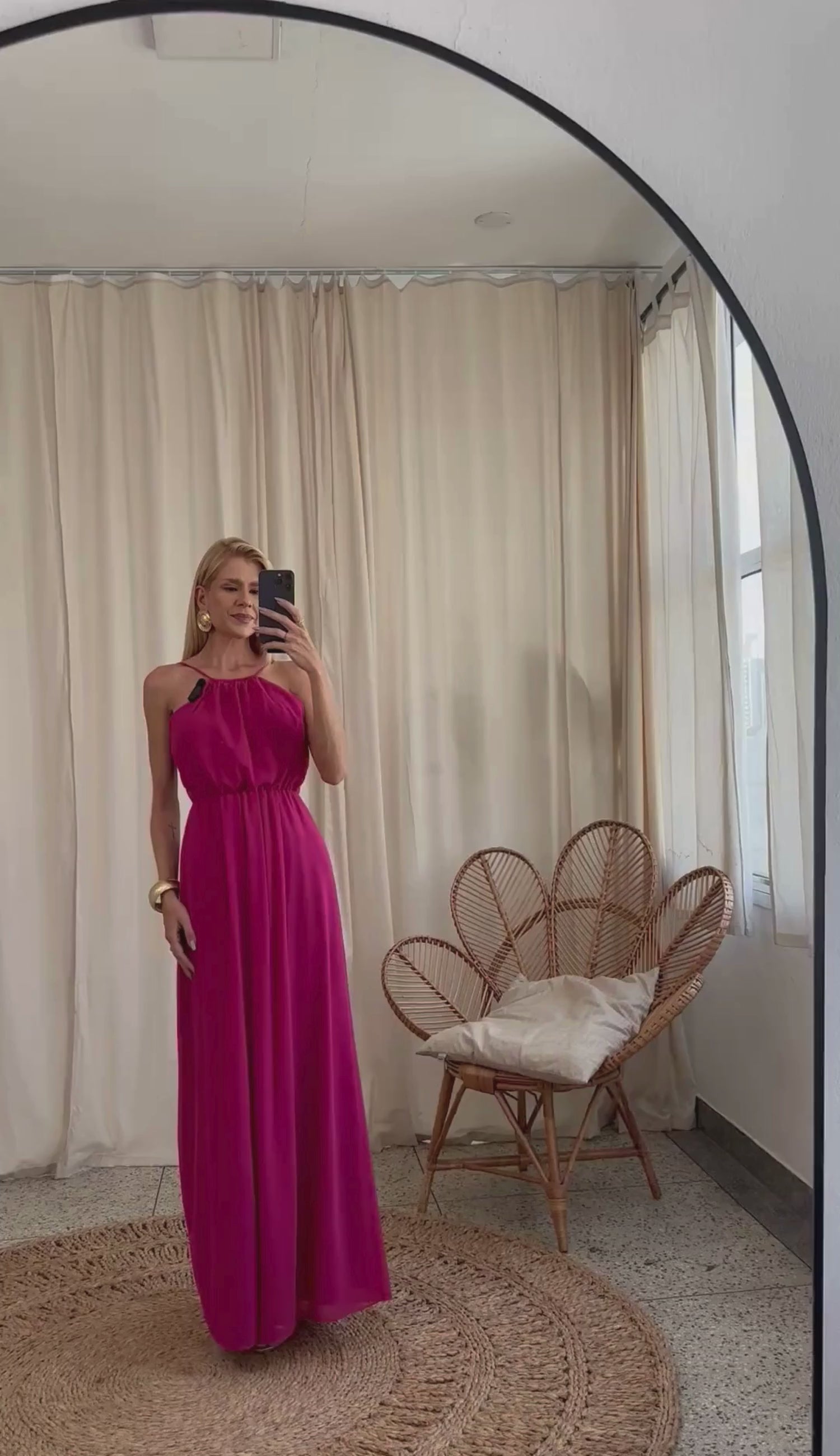 Vestido Longo Festa Crepe Chiffon Filipa | Laguna