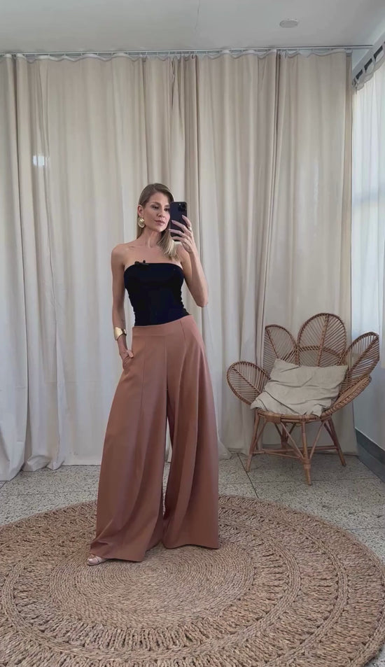 Calça Ballom Crepe Alfaiataria Alexa | Laguna