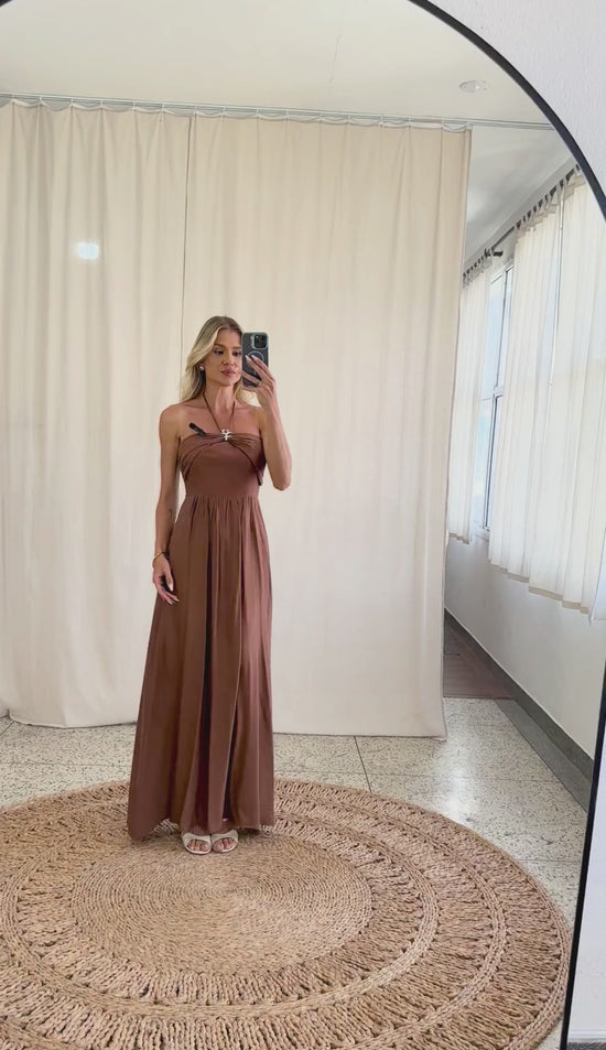 Vestido Longo Poliviscose Michelle | Laguna