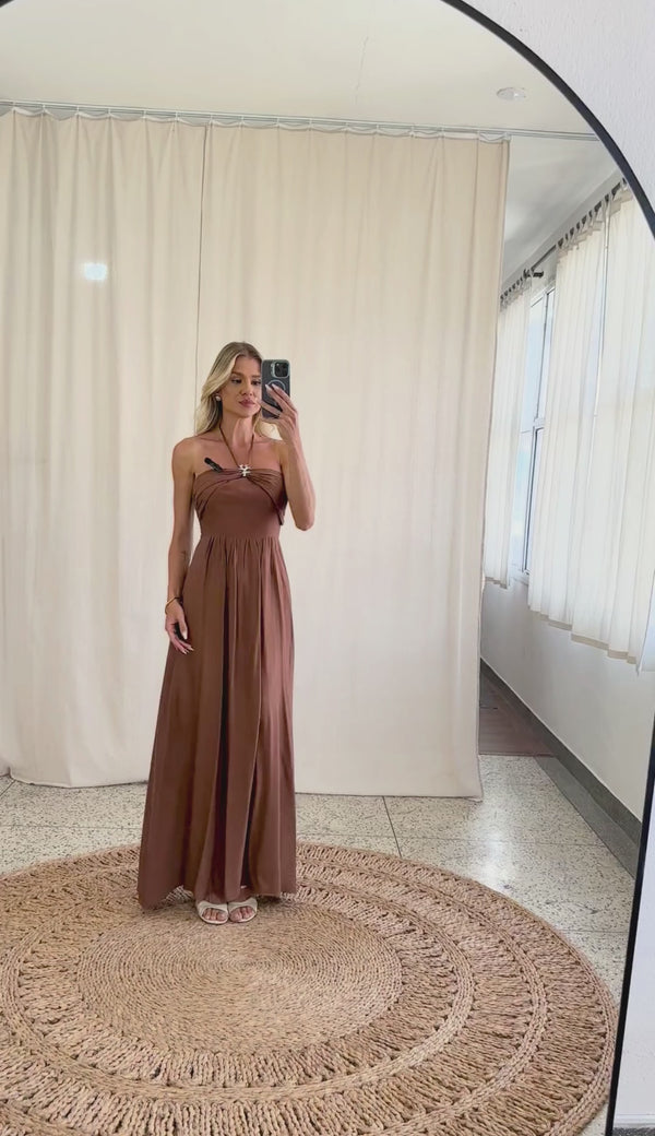 Vestido Longo Poliviscose Michelle | Laguna