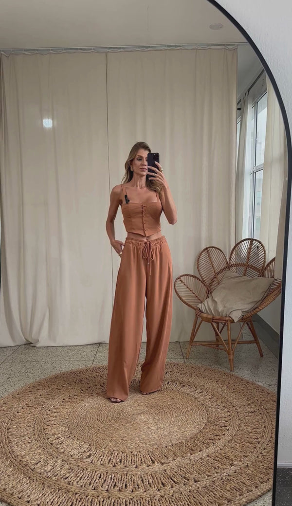 Conjunto Longo Crepe de Alfaiataria Luara | Laguna