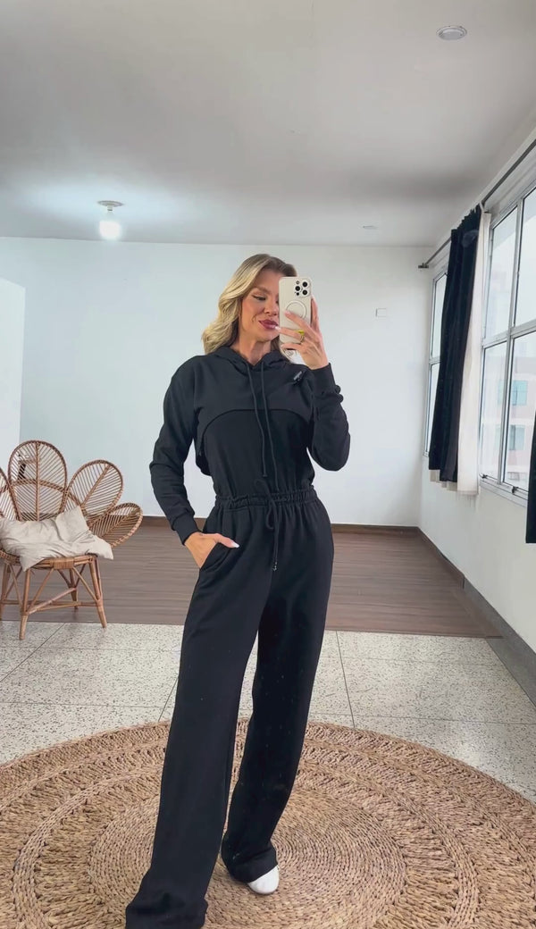 Blusa Cropped em Moletinho Danila | Laguna